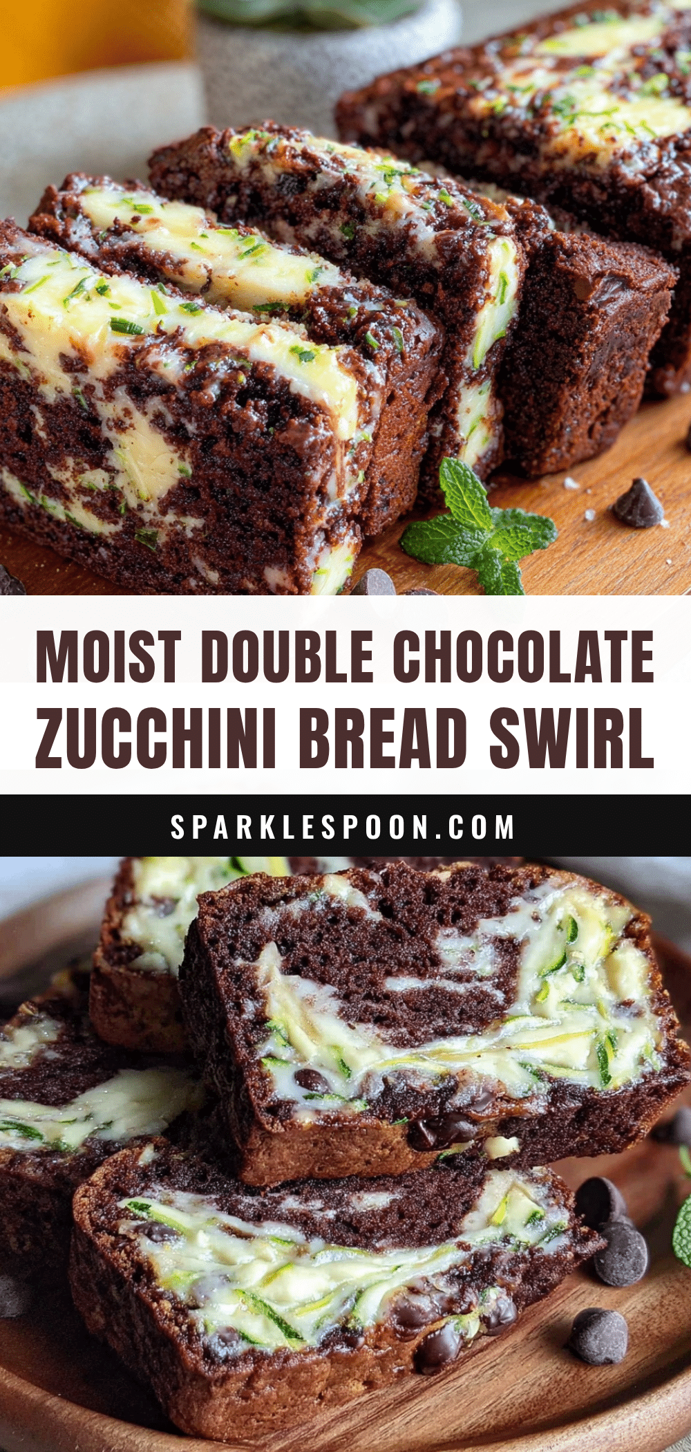 moist double chocolate zucchini bread recipe