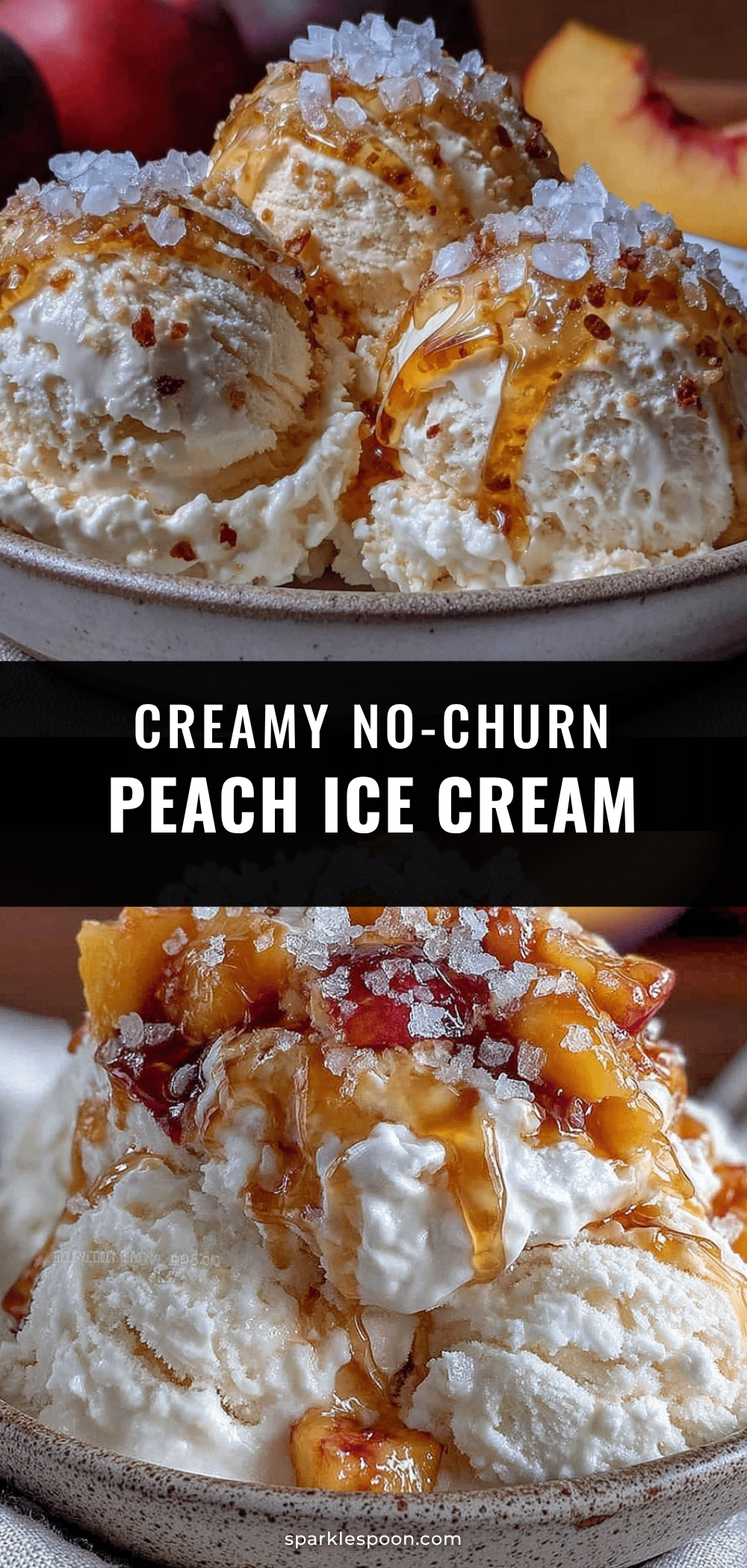 no-churn fresh peach ice cream recipe