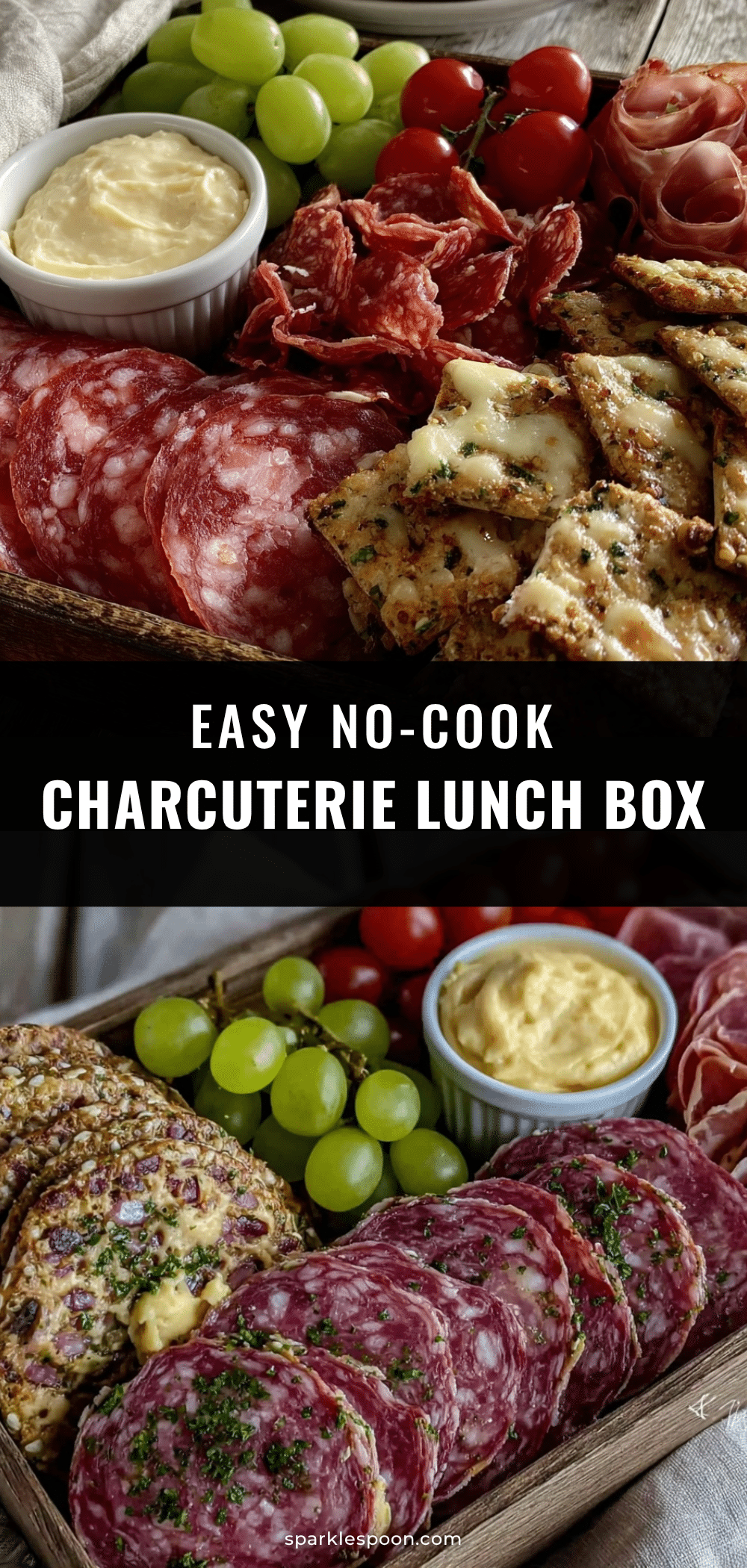 no-cook charcuterie lunch box recipe