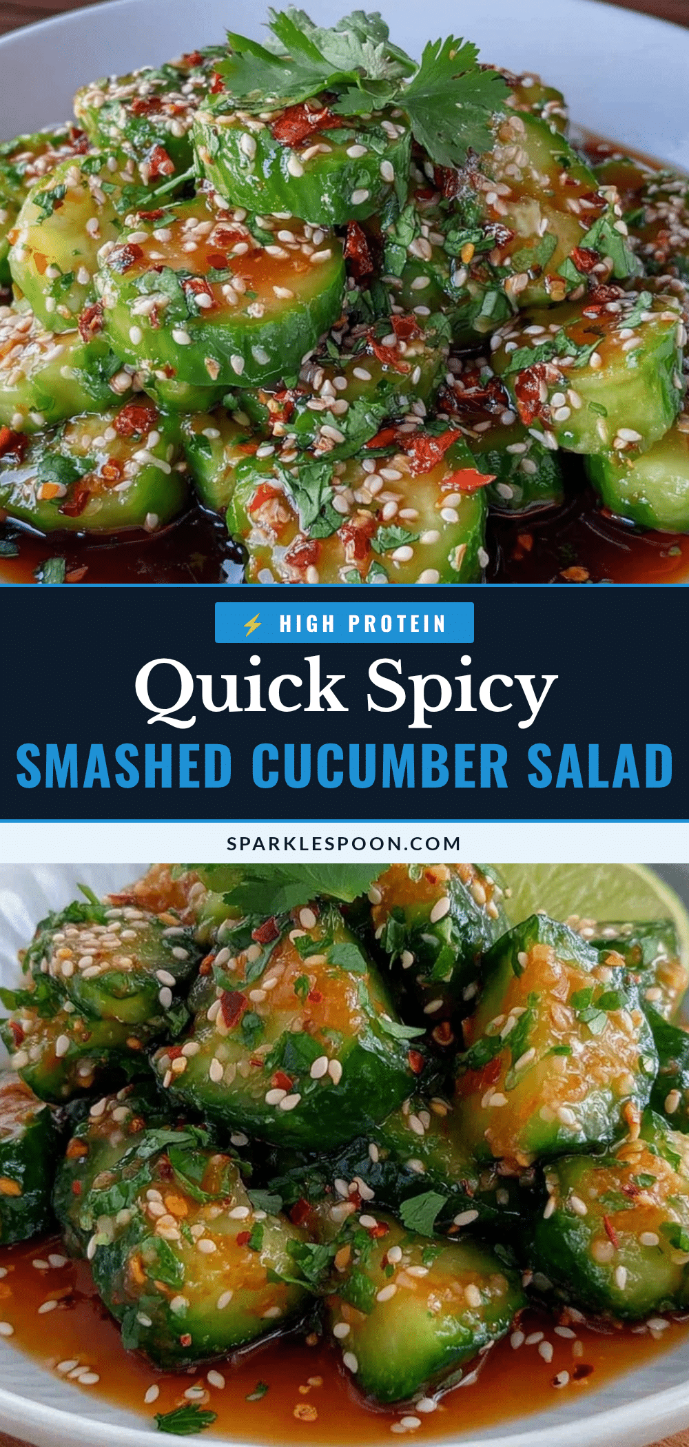 quick spicy smashed cucumber salad recipe
