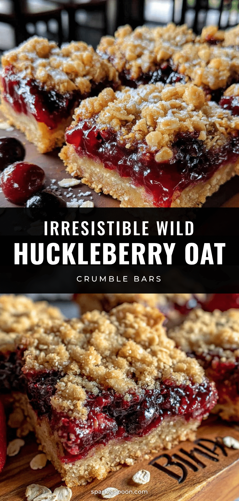 wild huckleberry crumble bars recipe