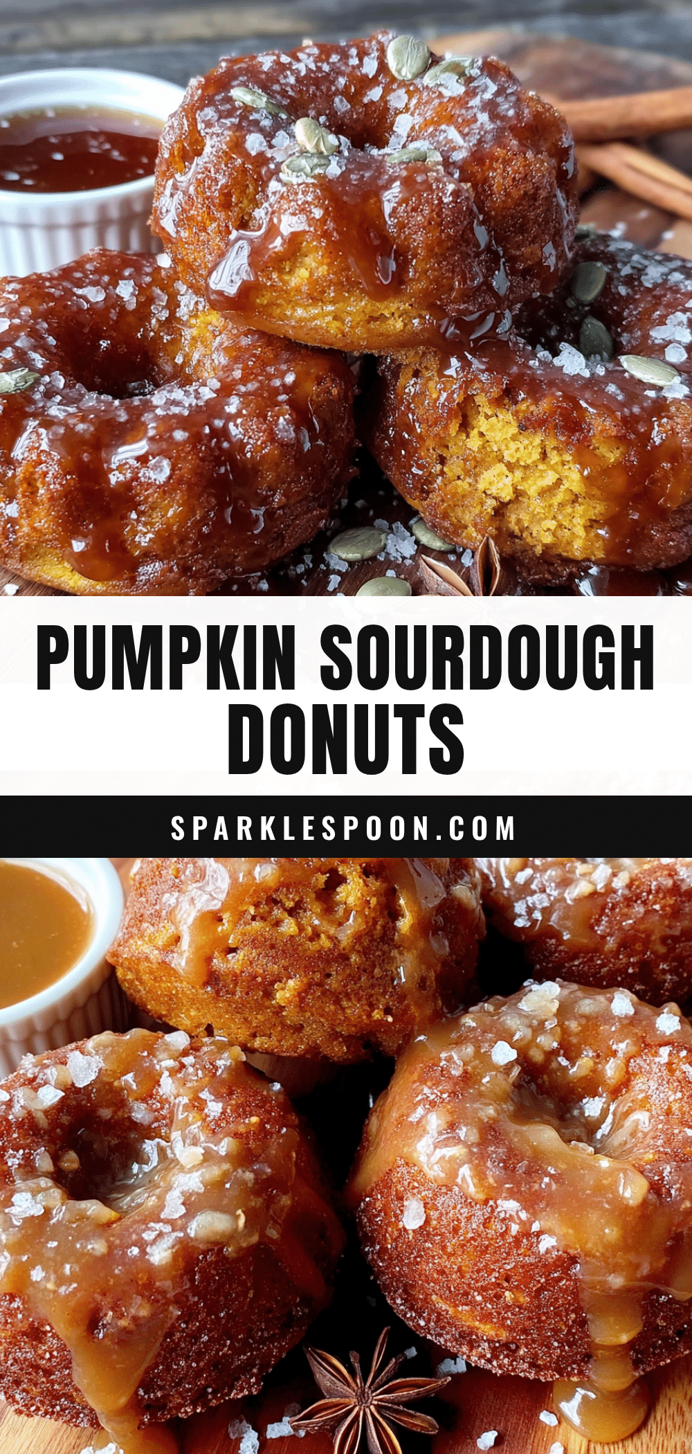 baked pumpkin sourdough donuts recipe