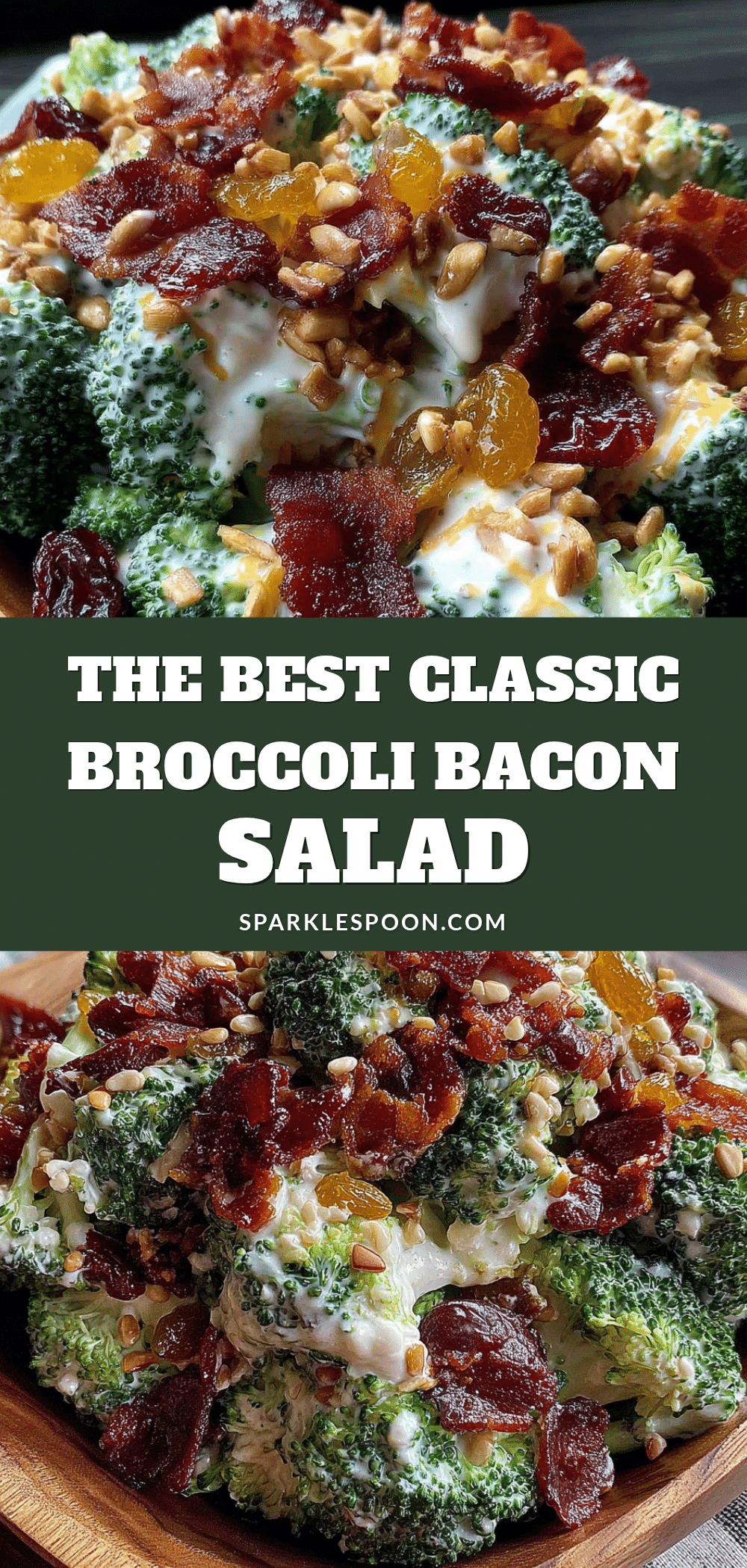 best classic broccoli salad with bacon and raisins recipe
