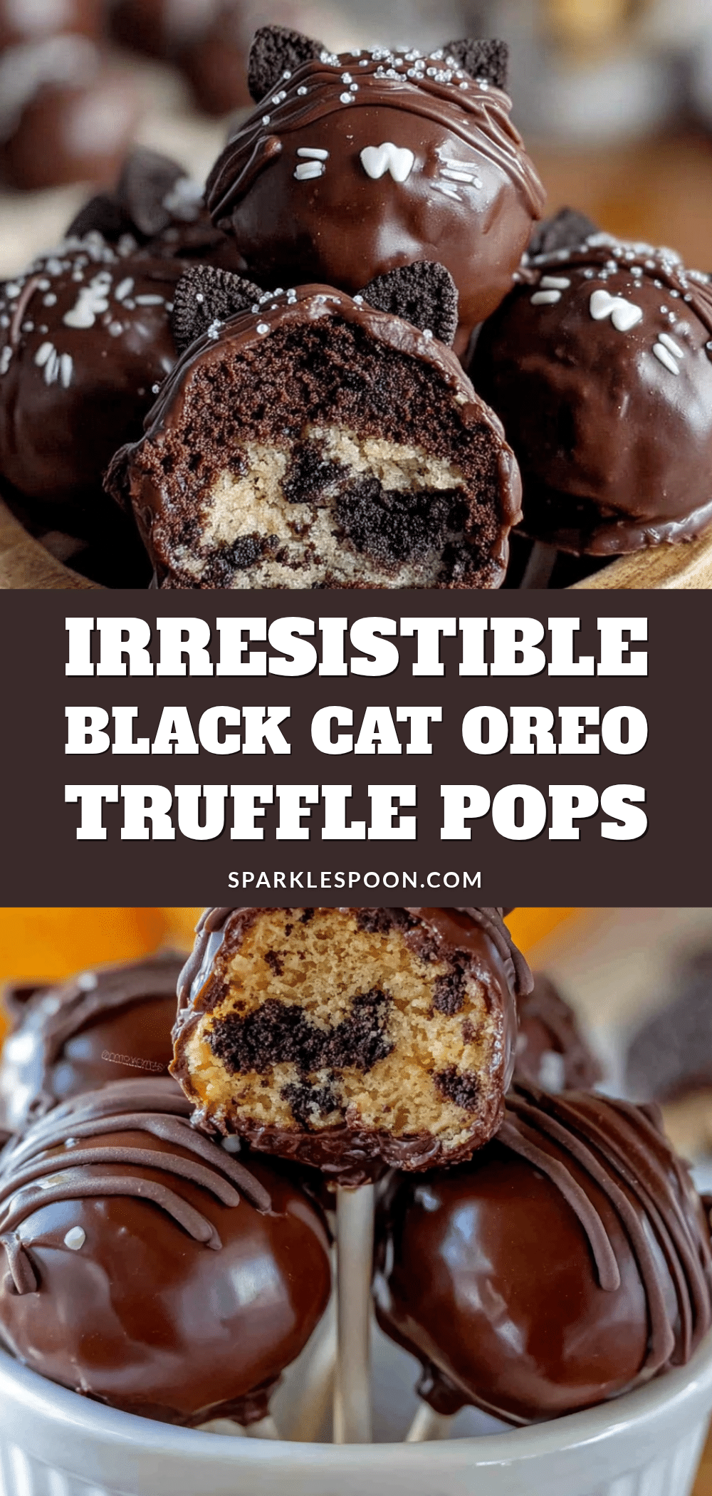 Black Cat Oreo Truffle Pops recipe