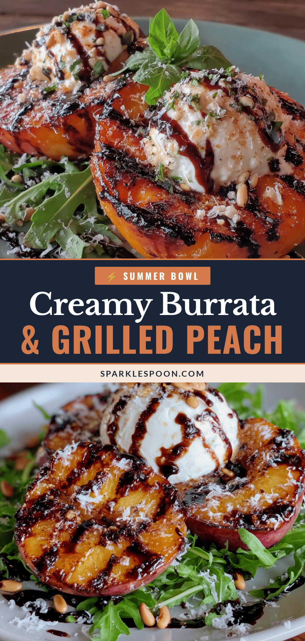 burrata and grilled peach salad recipe