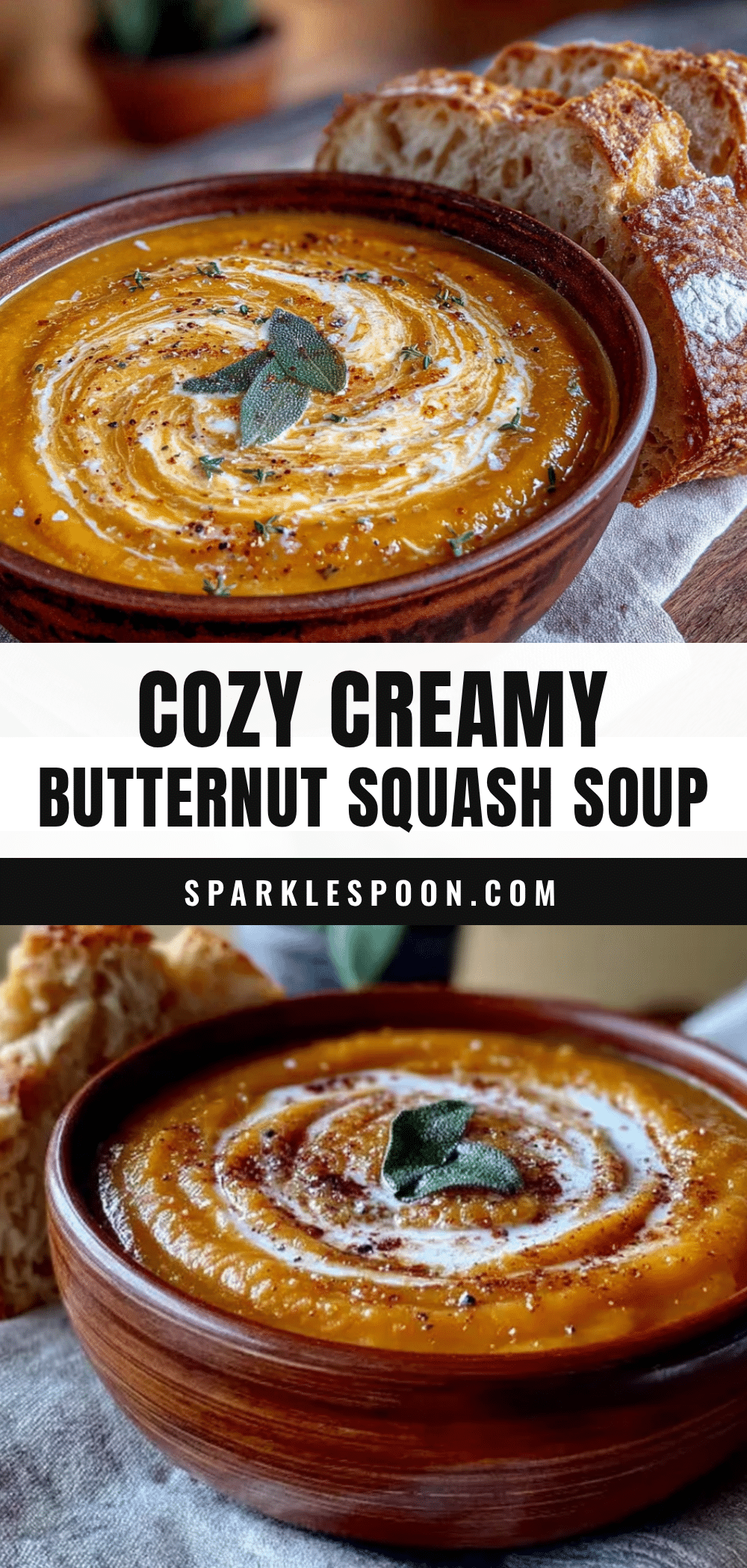butternut squash soup with sage recipe