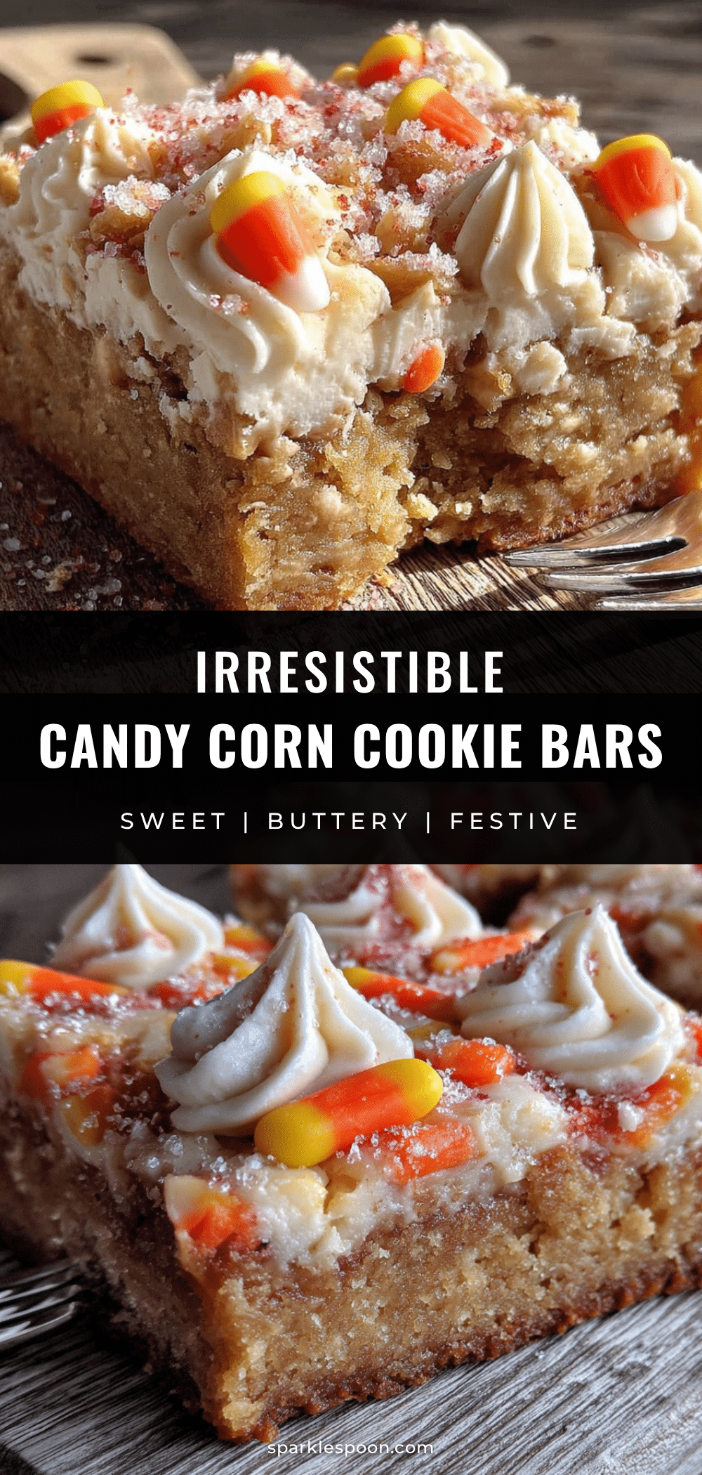 candy corn sugar cookie bars recipe