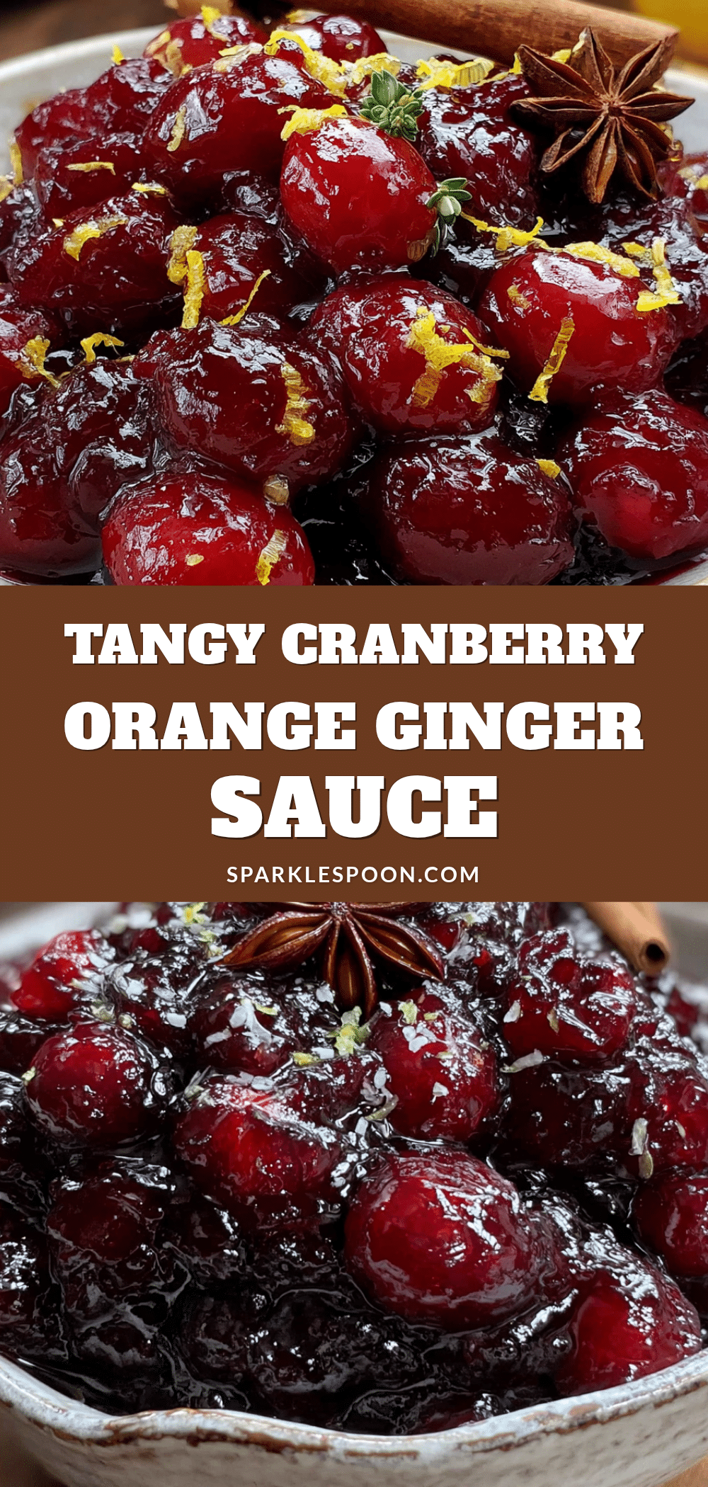 cranberry orange sauce with fresh ginger recipe