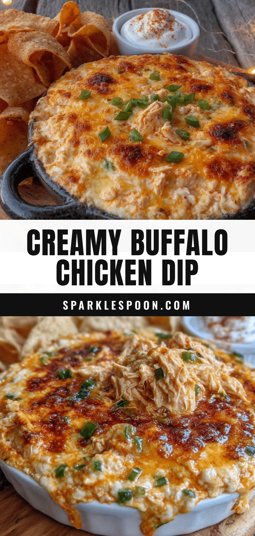 creamy buffalo chicken dip recipe