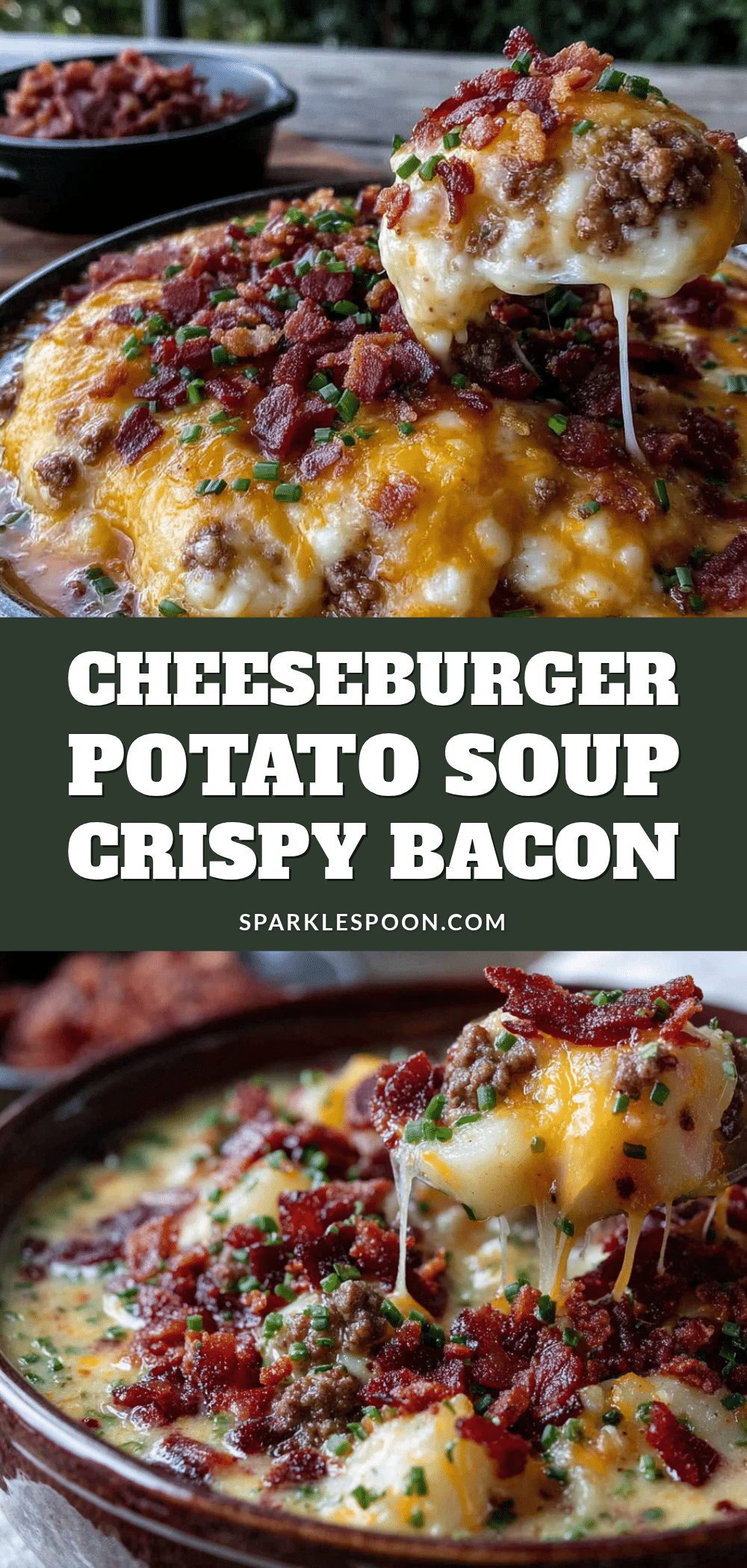 creamy cheeseburger potato soup recipe