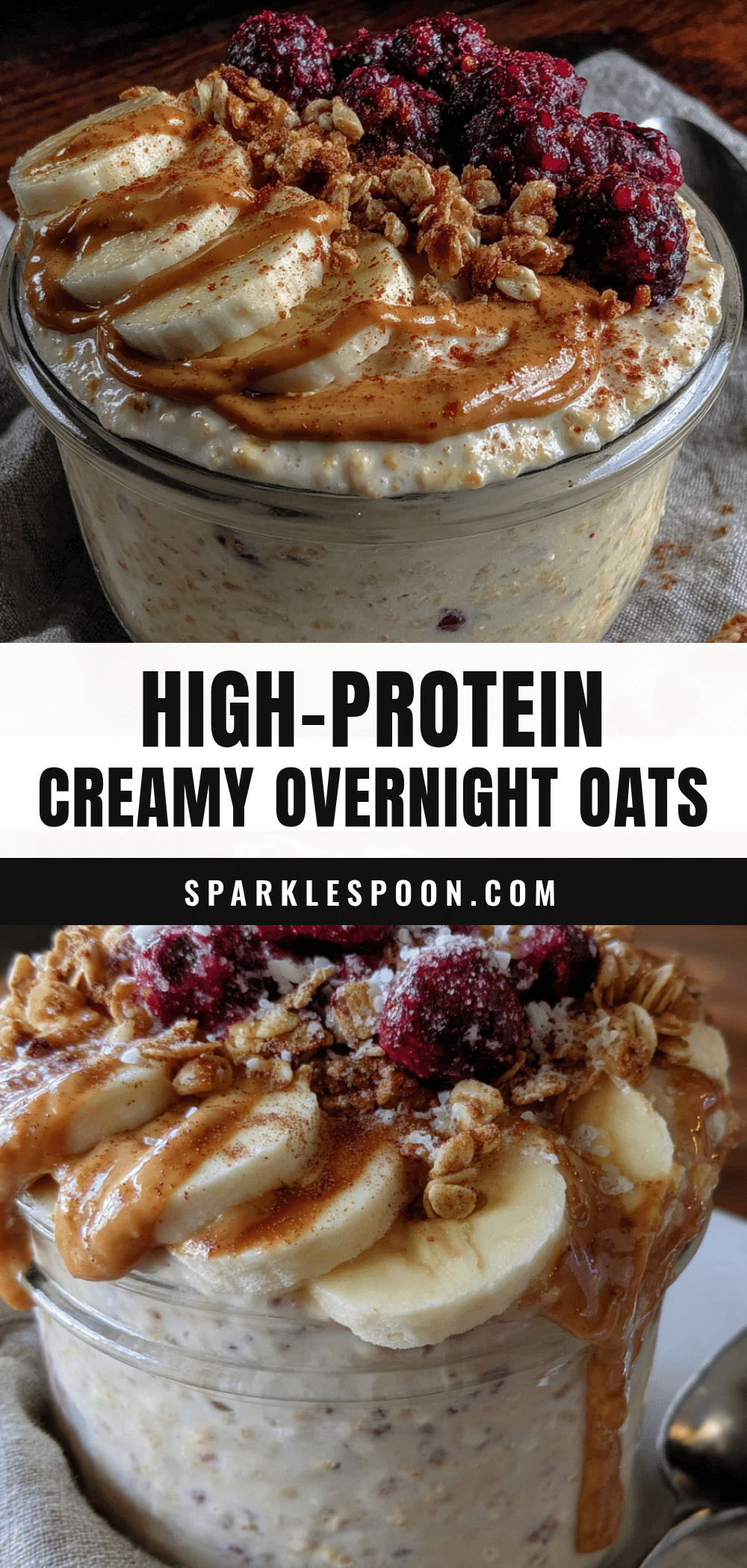 creamy high-protein overnight oats recipe