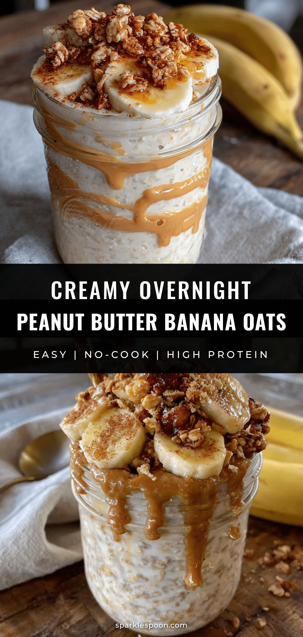 creamy overnight peanut butter banana oats recipe