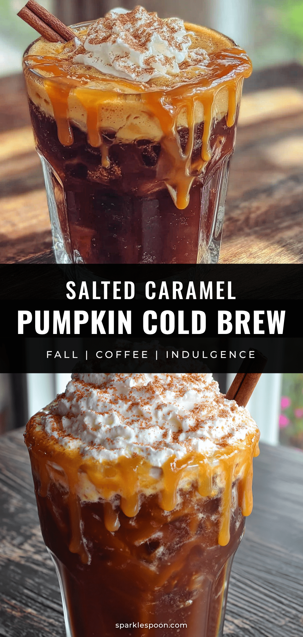 creamy salted caramel pumpkin cold brew recipe