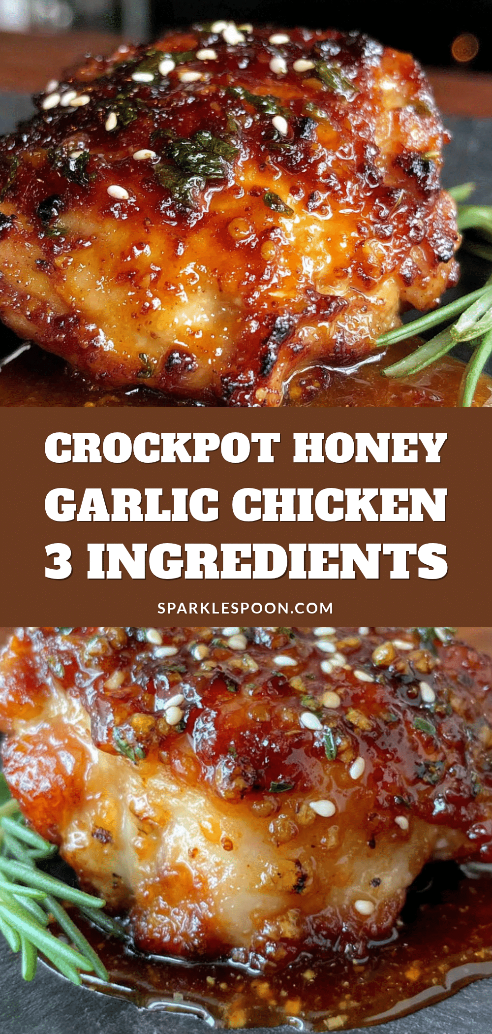 Easy Crockpot Honey Garlic Chicken recipe