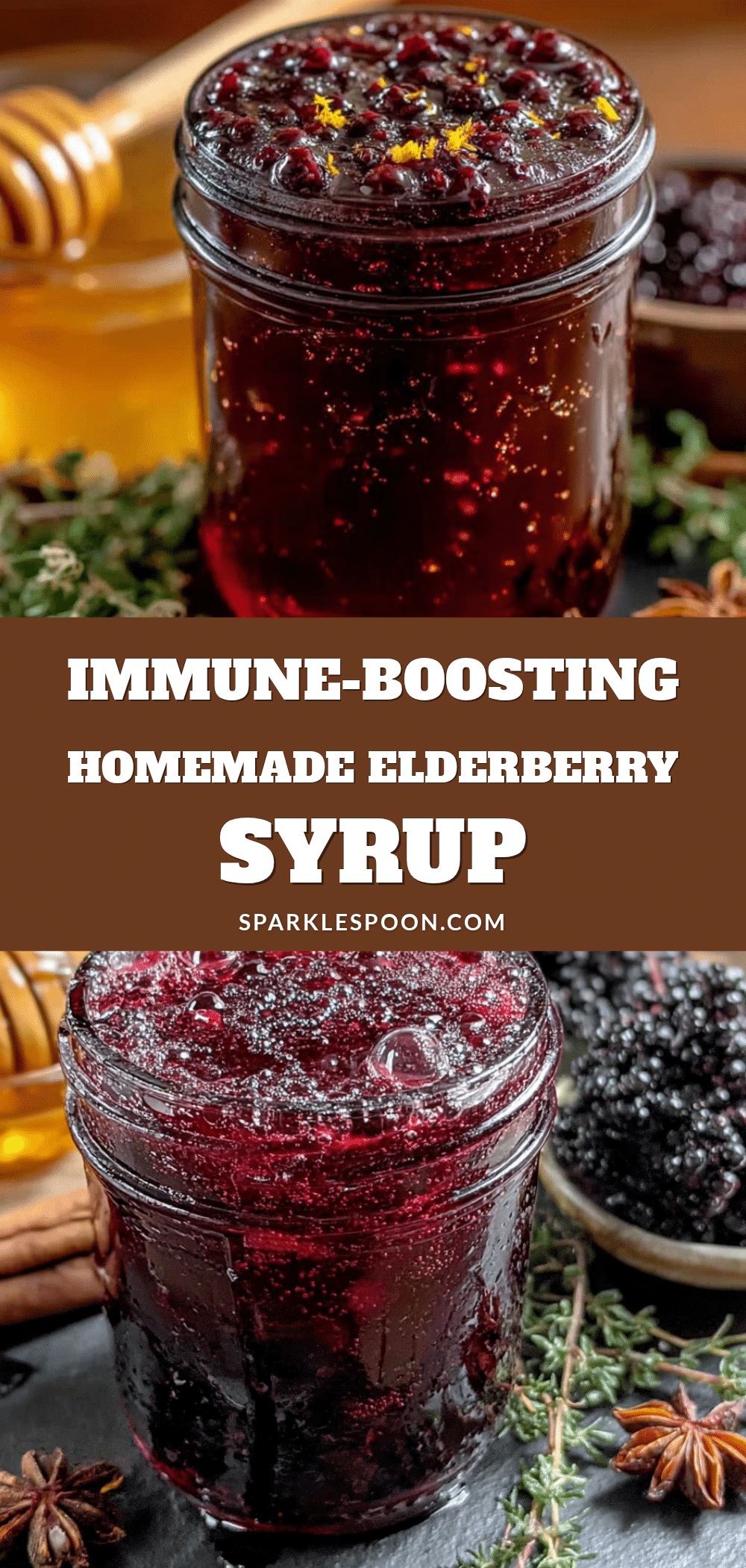 homemade elderberry syrup with honey recipe