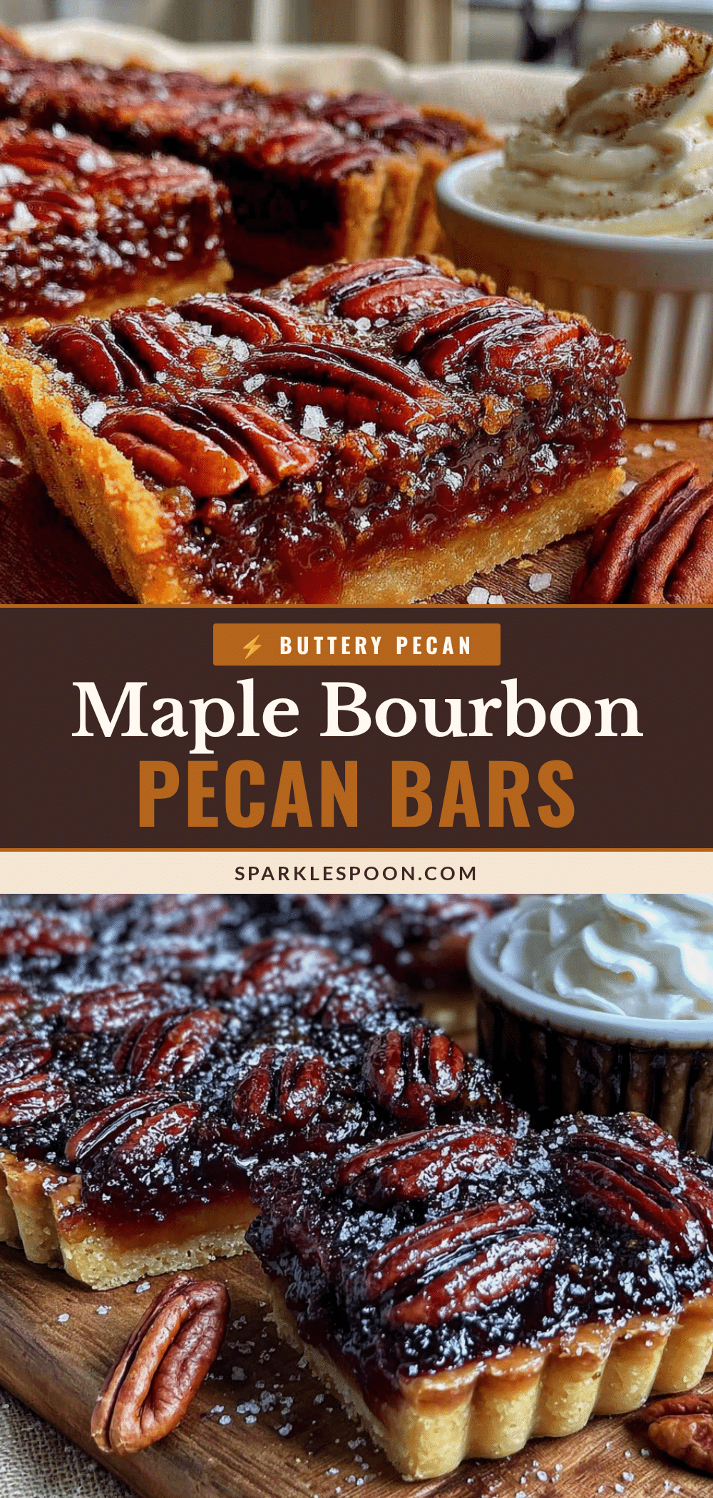 Maple Bourbon Pecan Pie Bars recipe