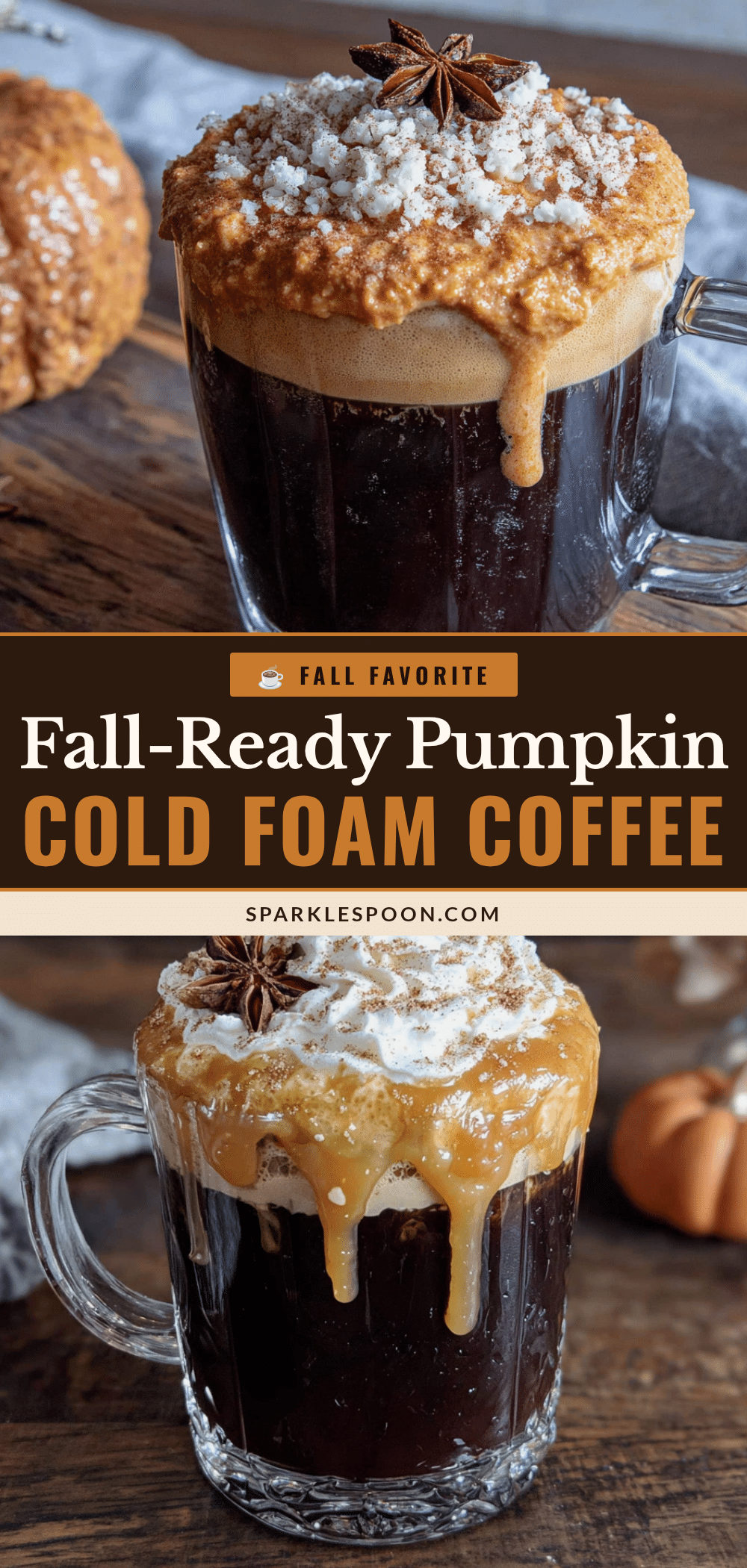 pumpkin cold foam coffee bar recipe