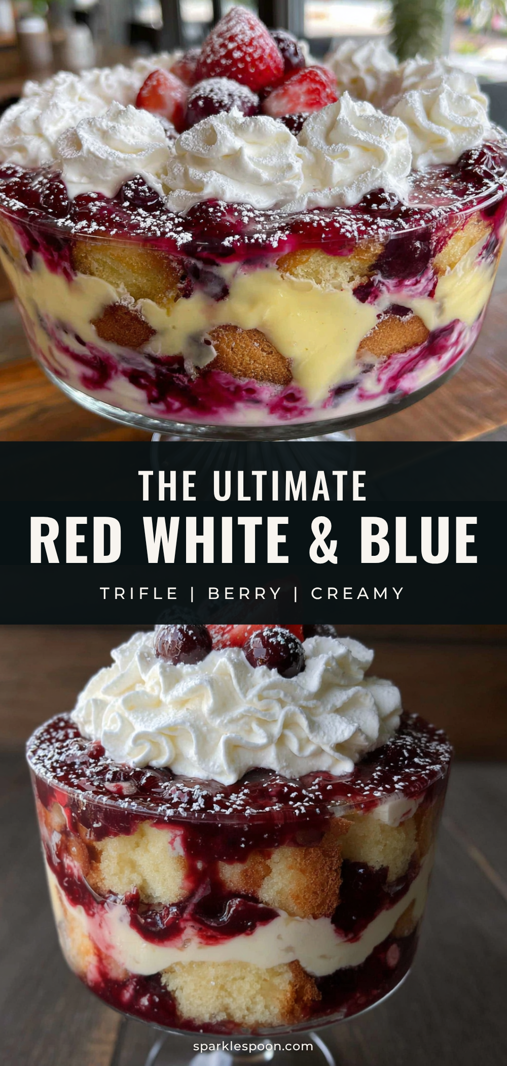 red white and blueberry trifle recipe