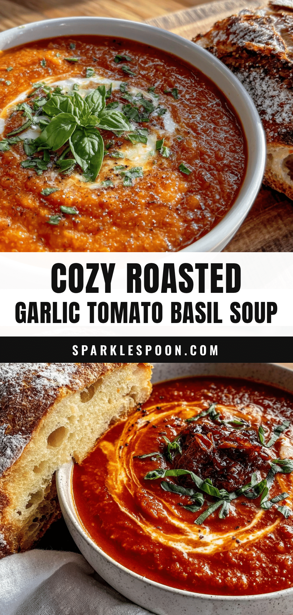 roasted garlic tomato basil soup recipe