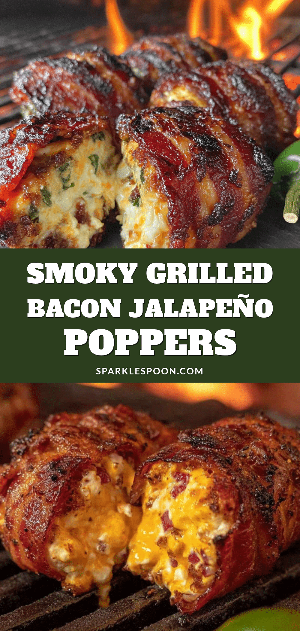 Smoky grilled bacon jalapeño poppers recipe