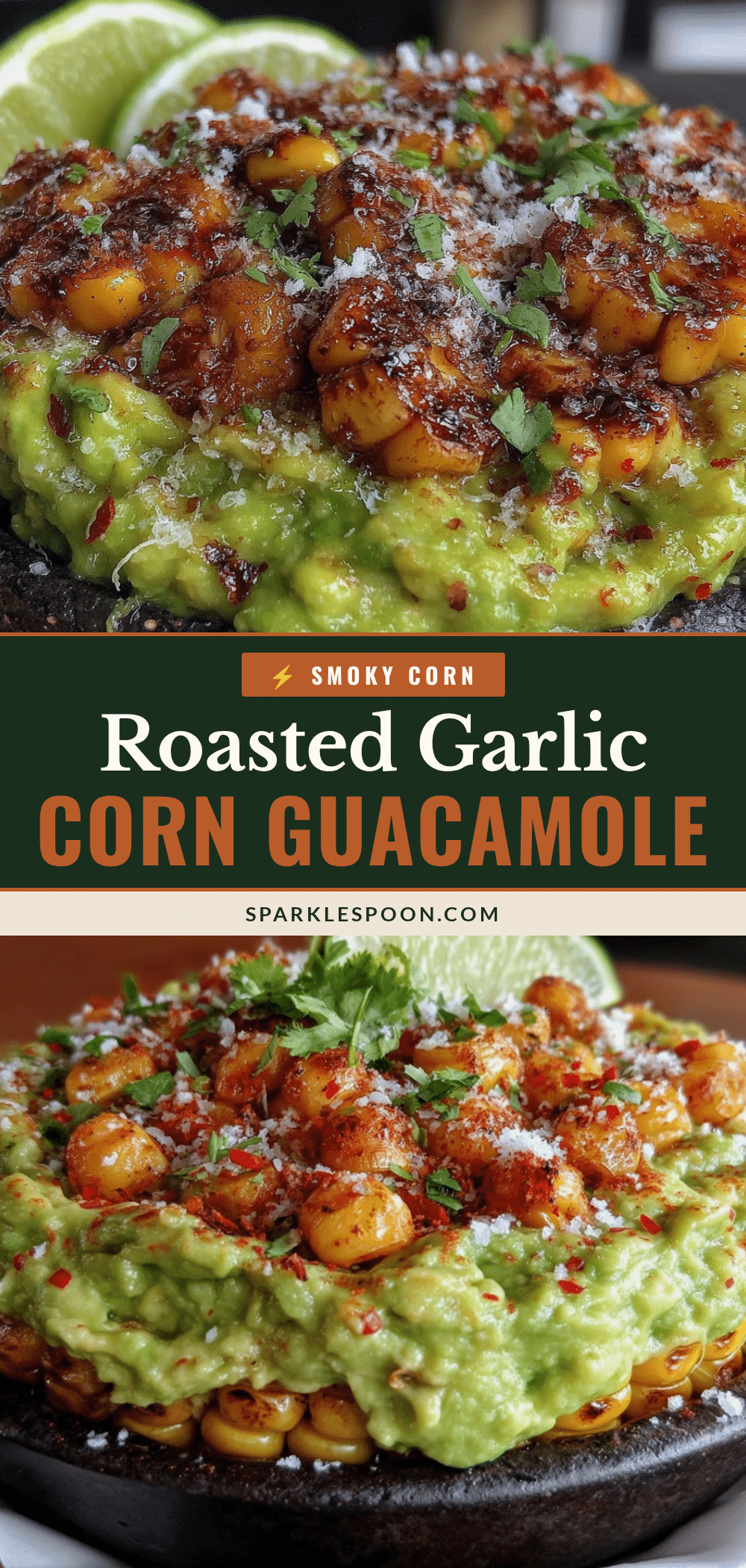 smoky roasted garlic guacamole recipe