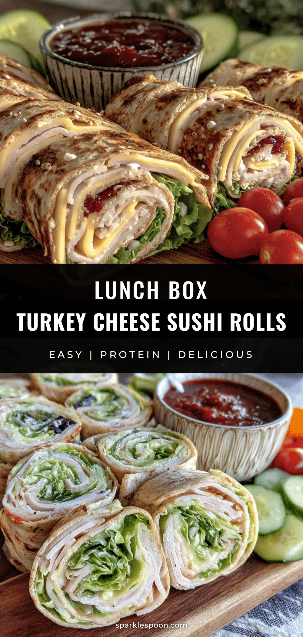 Turkey and cheese sushi rolls recipe