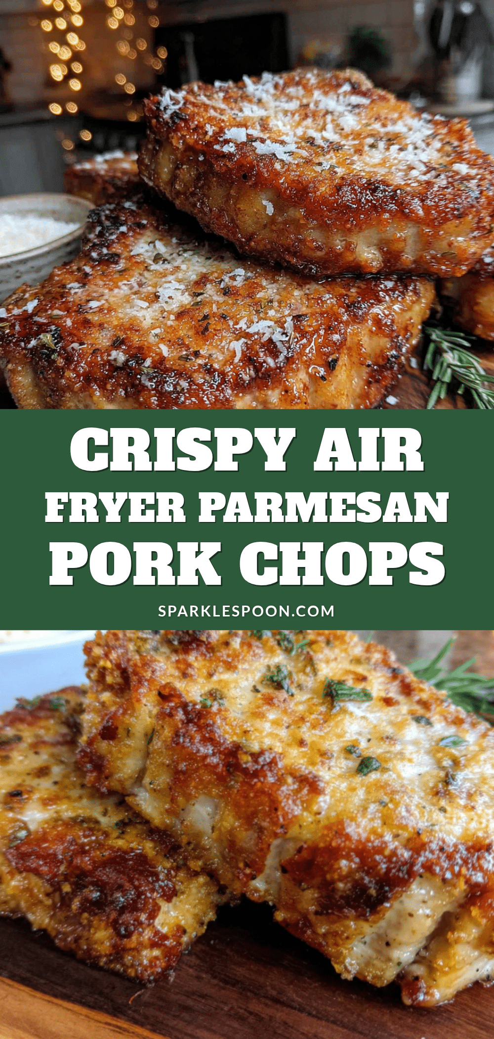 air fryer parmesan crusted pork chops recipe