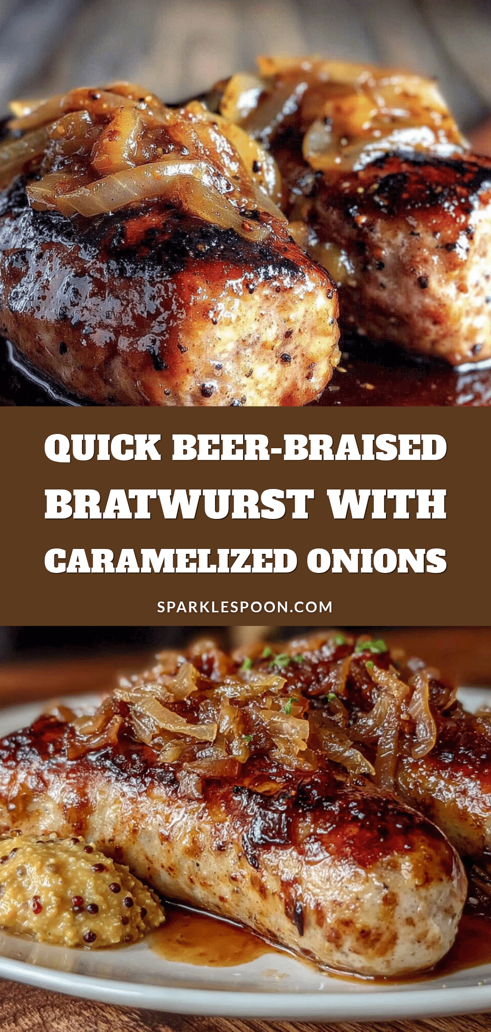 beer-braised bratwurst recipe