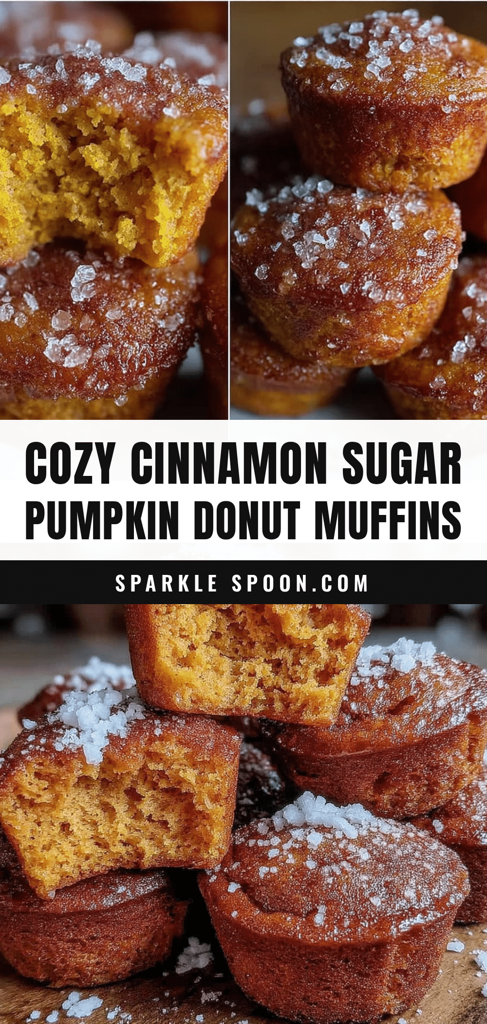 Cinnamon Sugar Baked Pumpkin Donut Muffins recipe