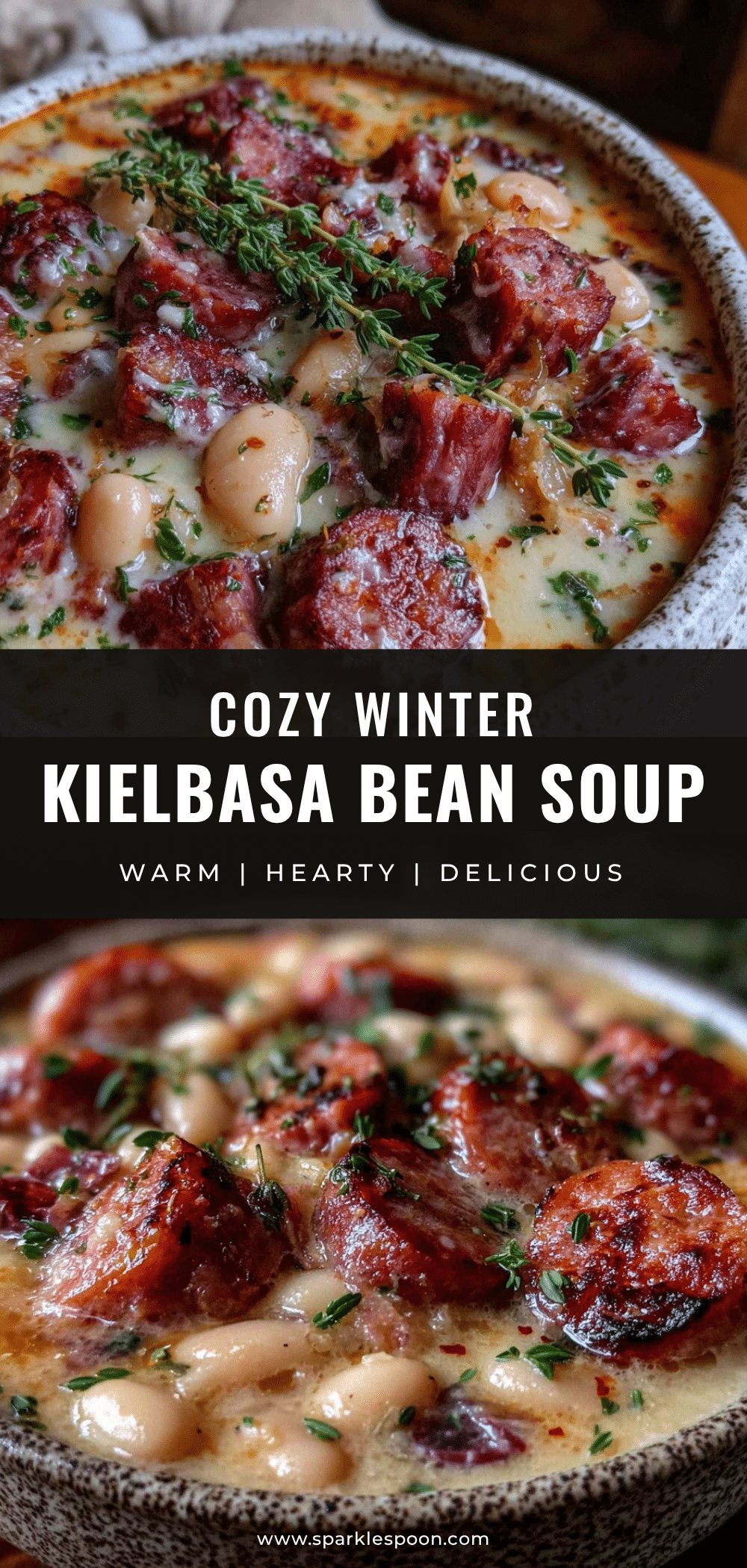 Cozy Kielbasa & White Bean Soup recipe