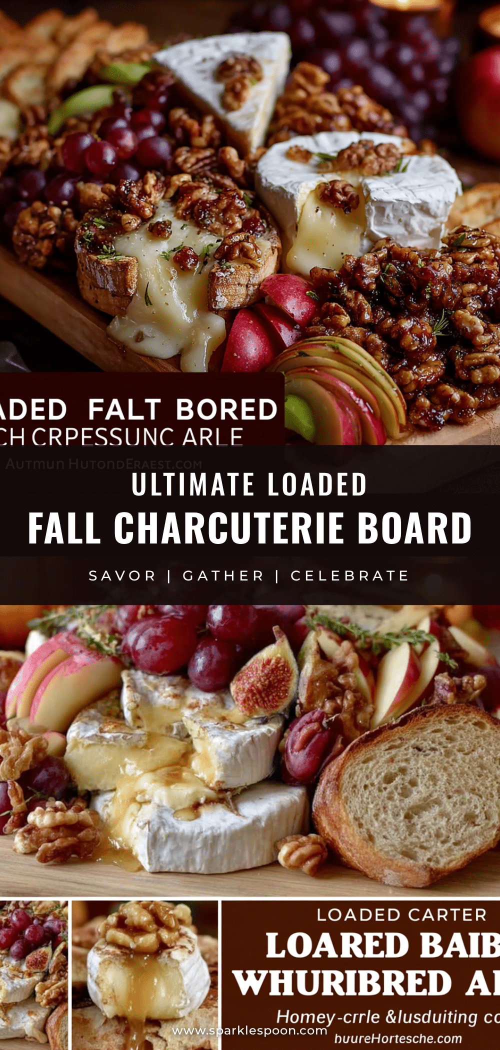 Cozy Loaded Fall Charcuterie Board with Brie recipe