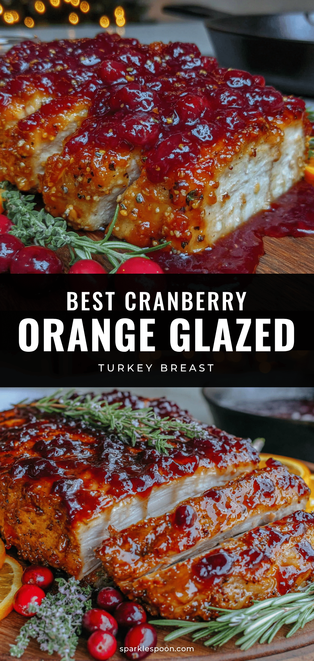 cranberry orange glazed turkey breast recipe