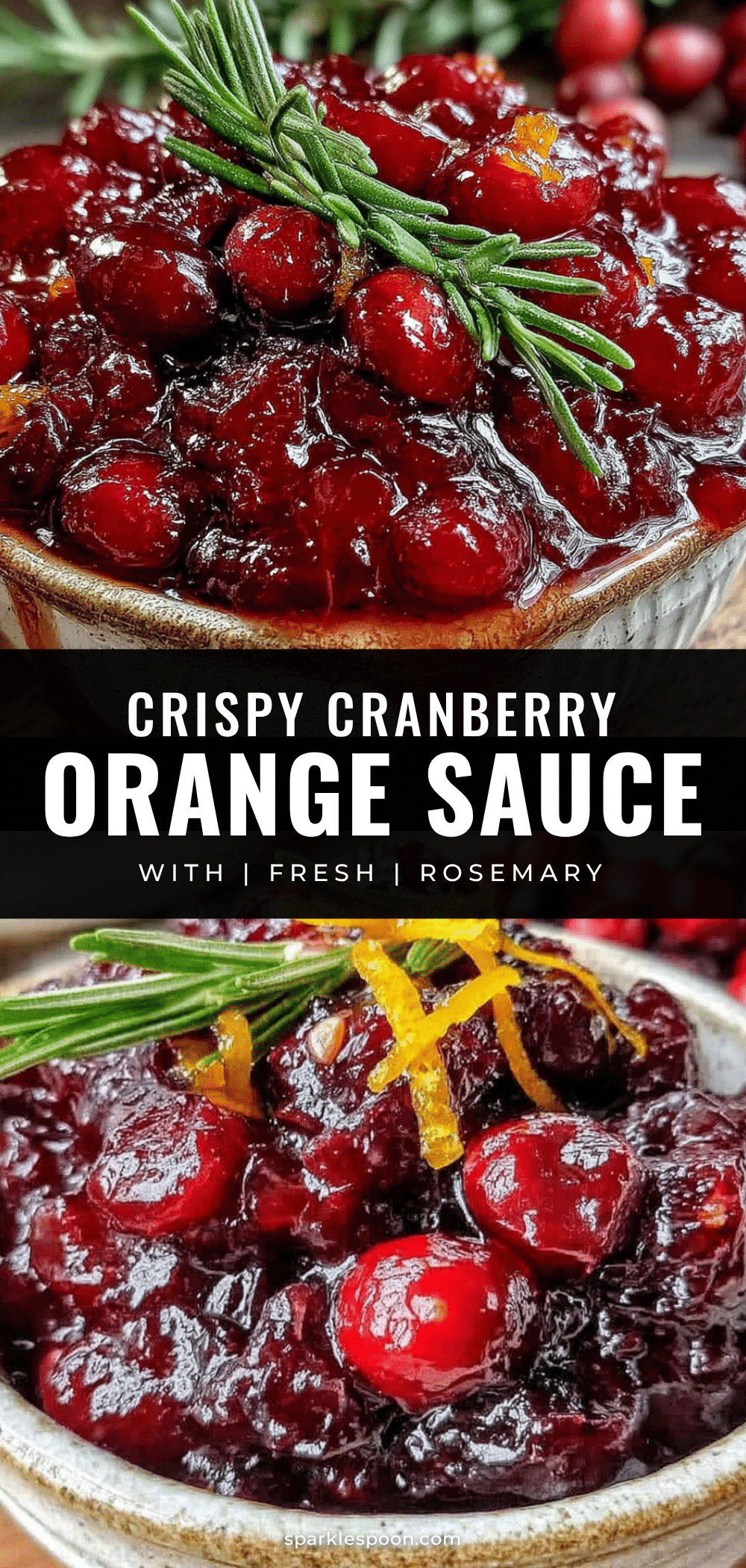 cranberry orange sauce with rosemary recipe