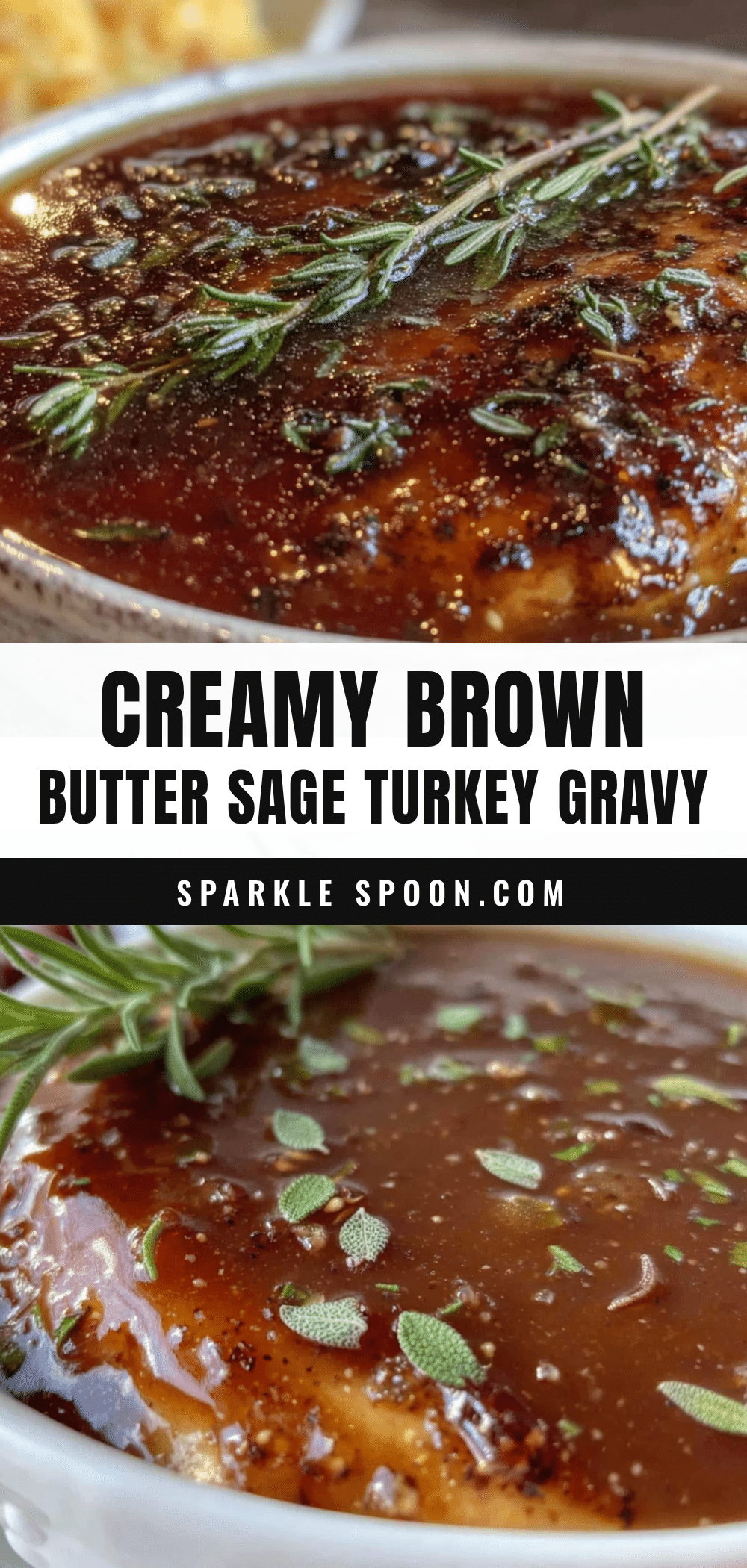 creamy brown butter sage turkey gravy recipe