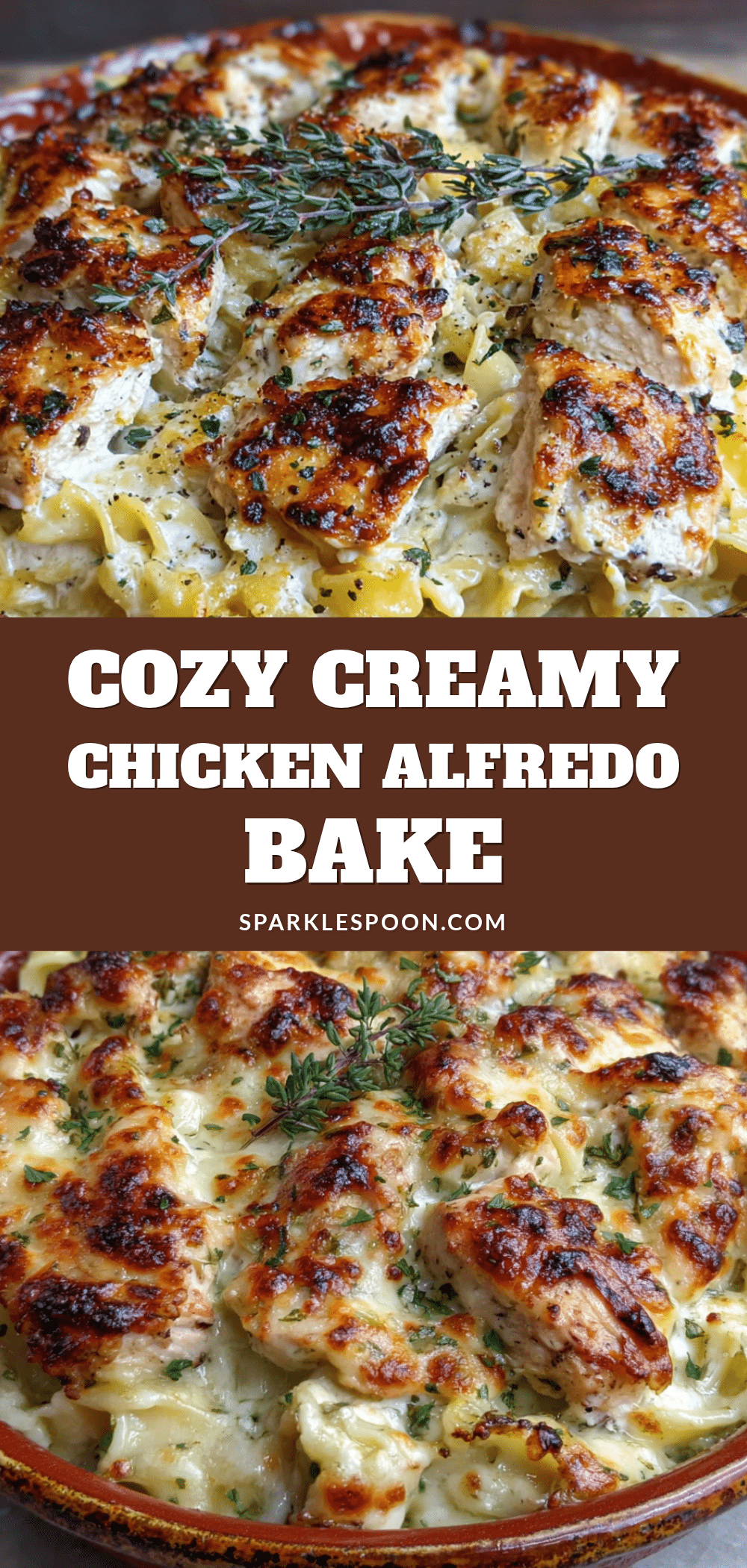 creamy chicken alfredo bake recipe