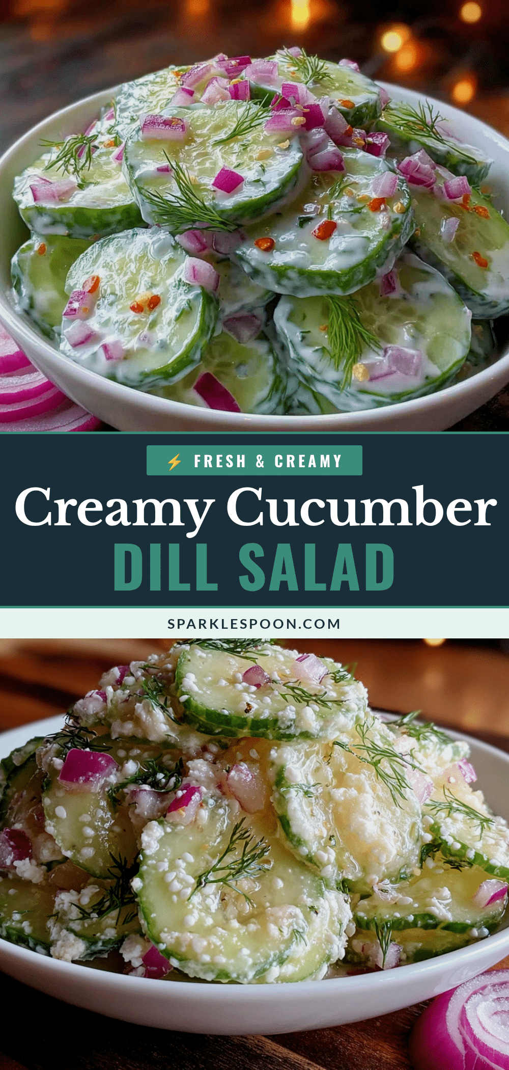 creamy cucumber dill salad recipe