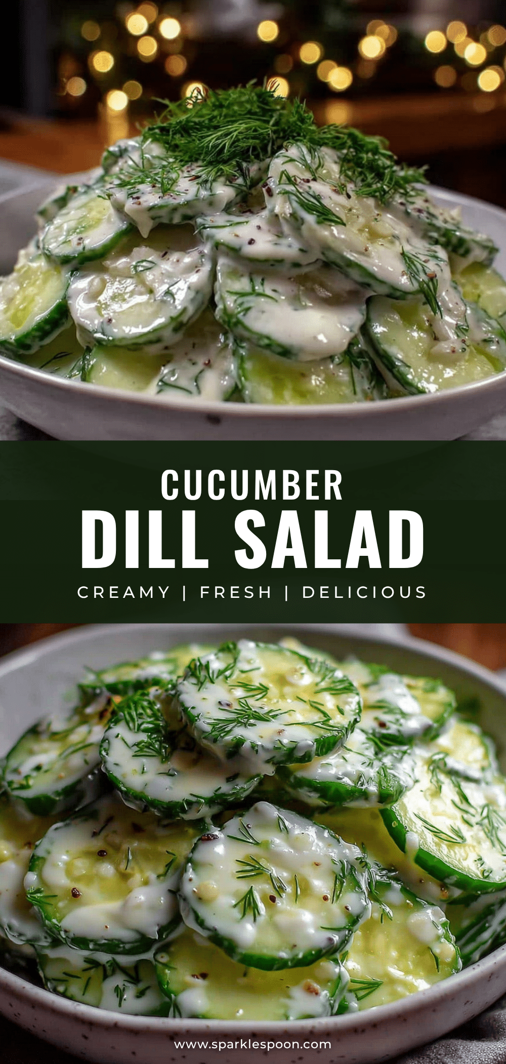 creamy cucumber salad recipe
