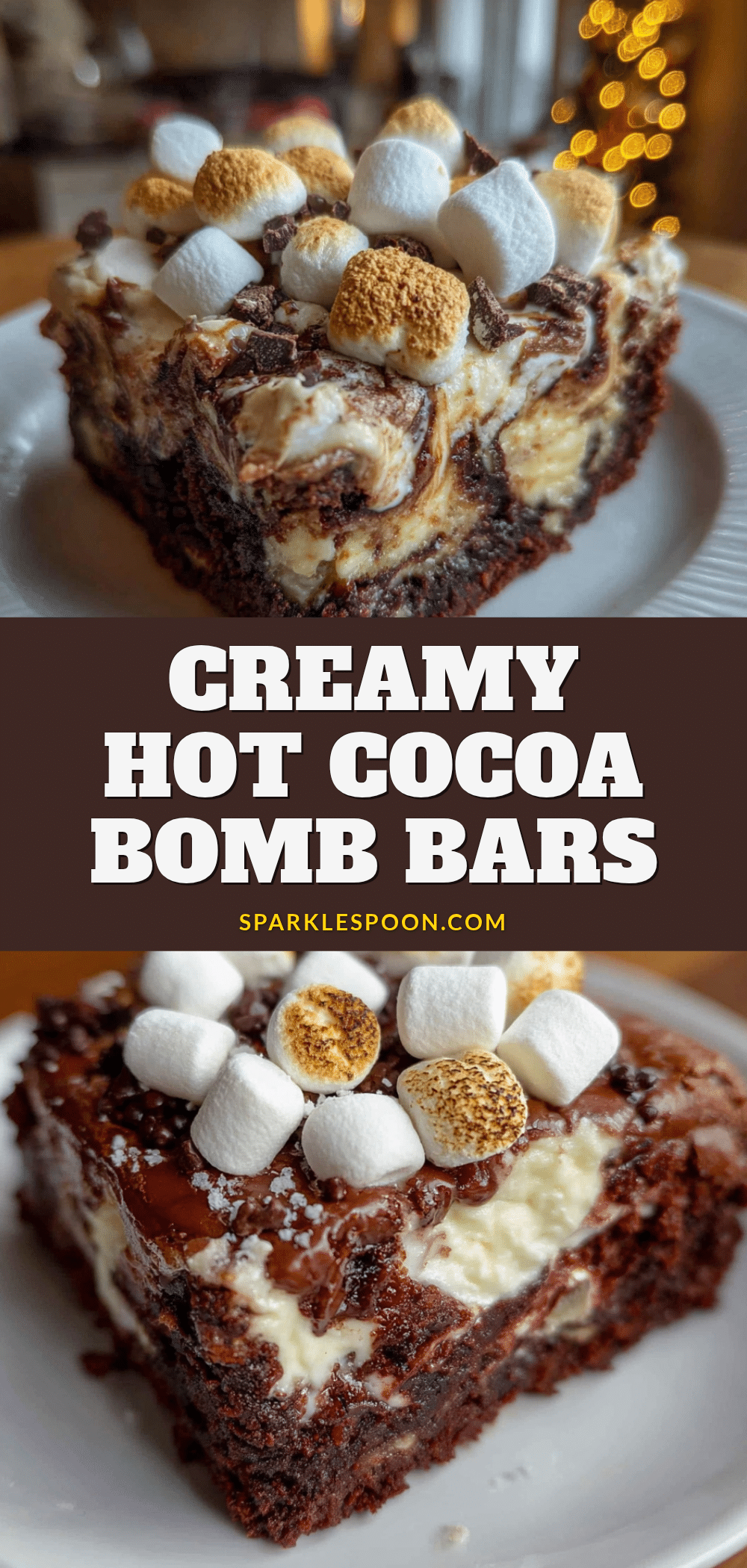 Creamy Hot Cocoa Bomb Bars recipe