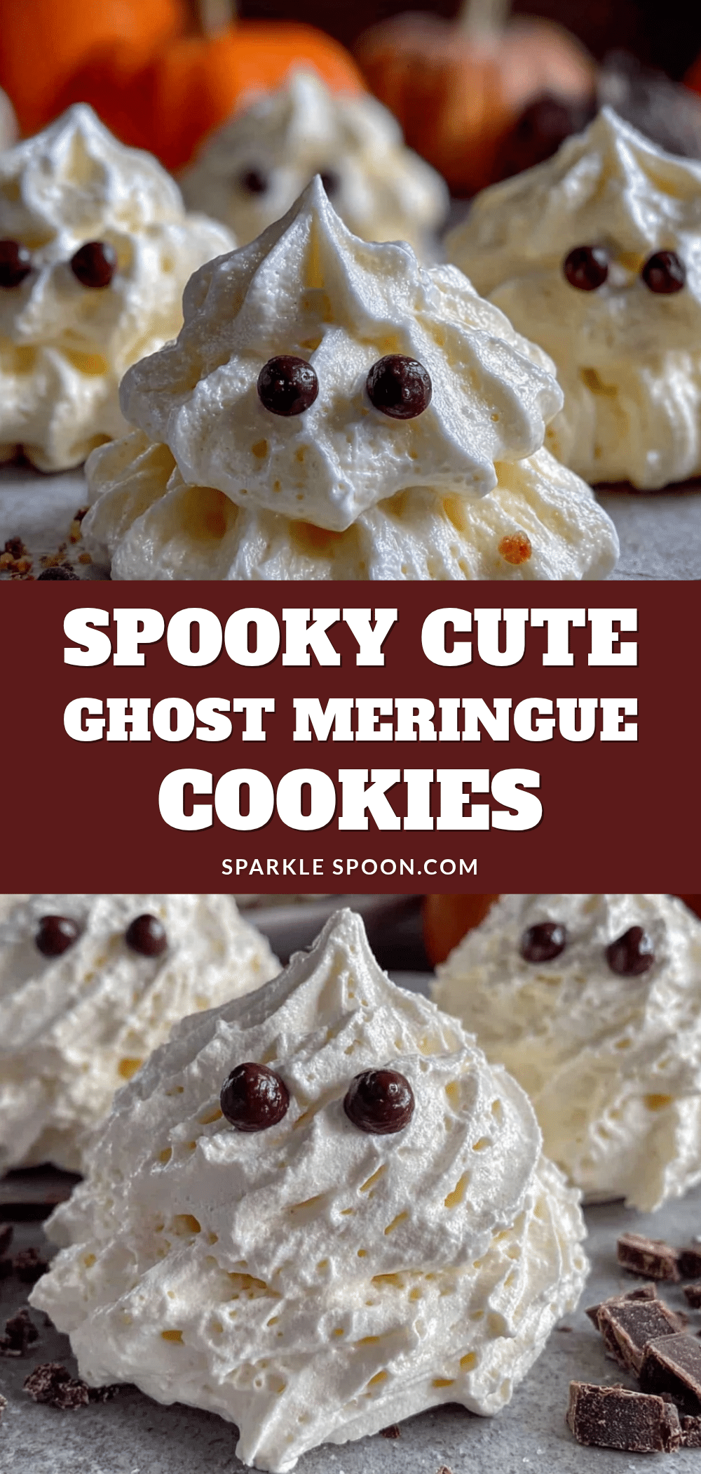 crispy ghost meringue cookies recipe