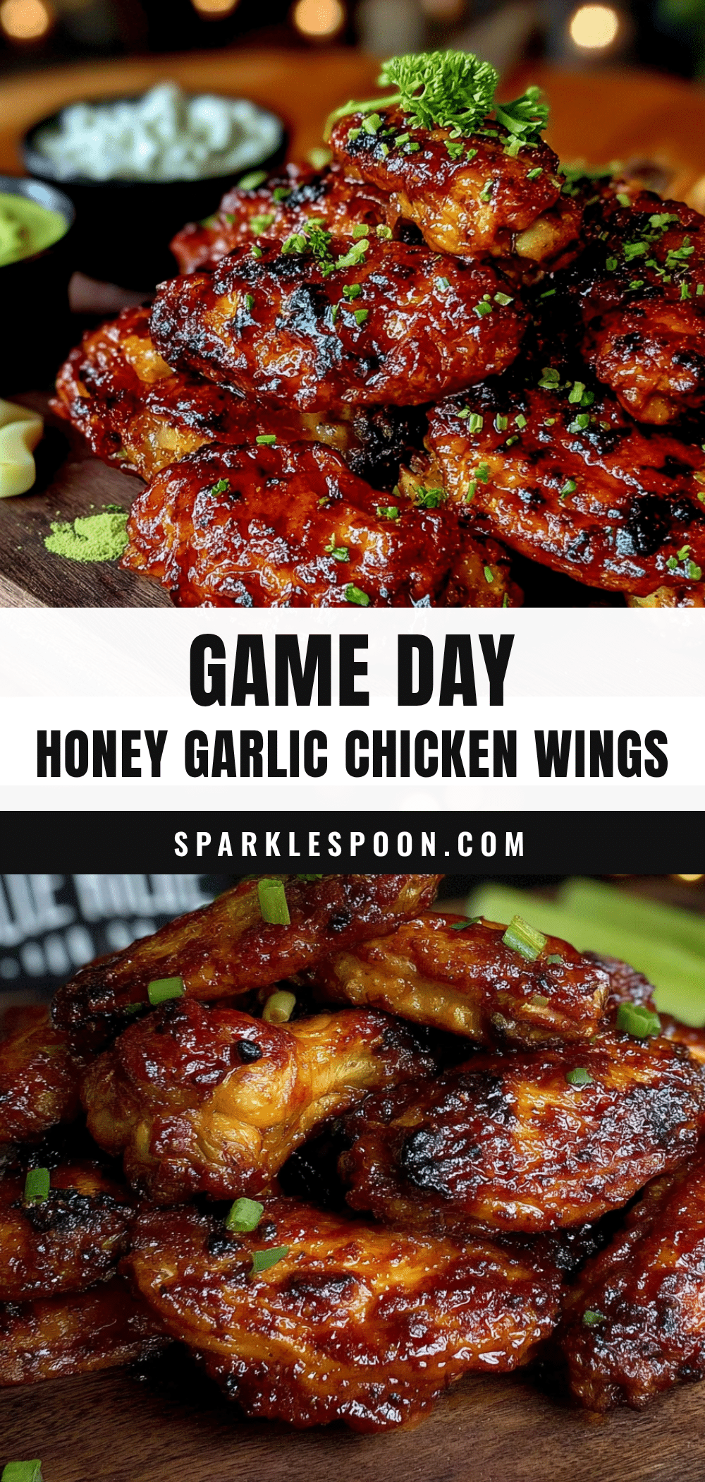 crispy honey garlic baked chicken wings recipe