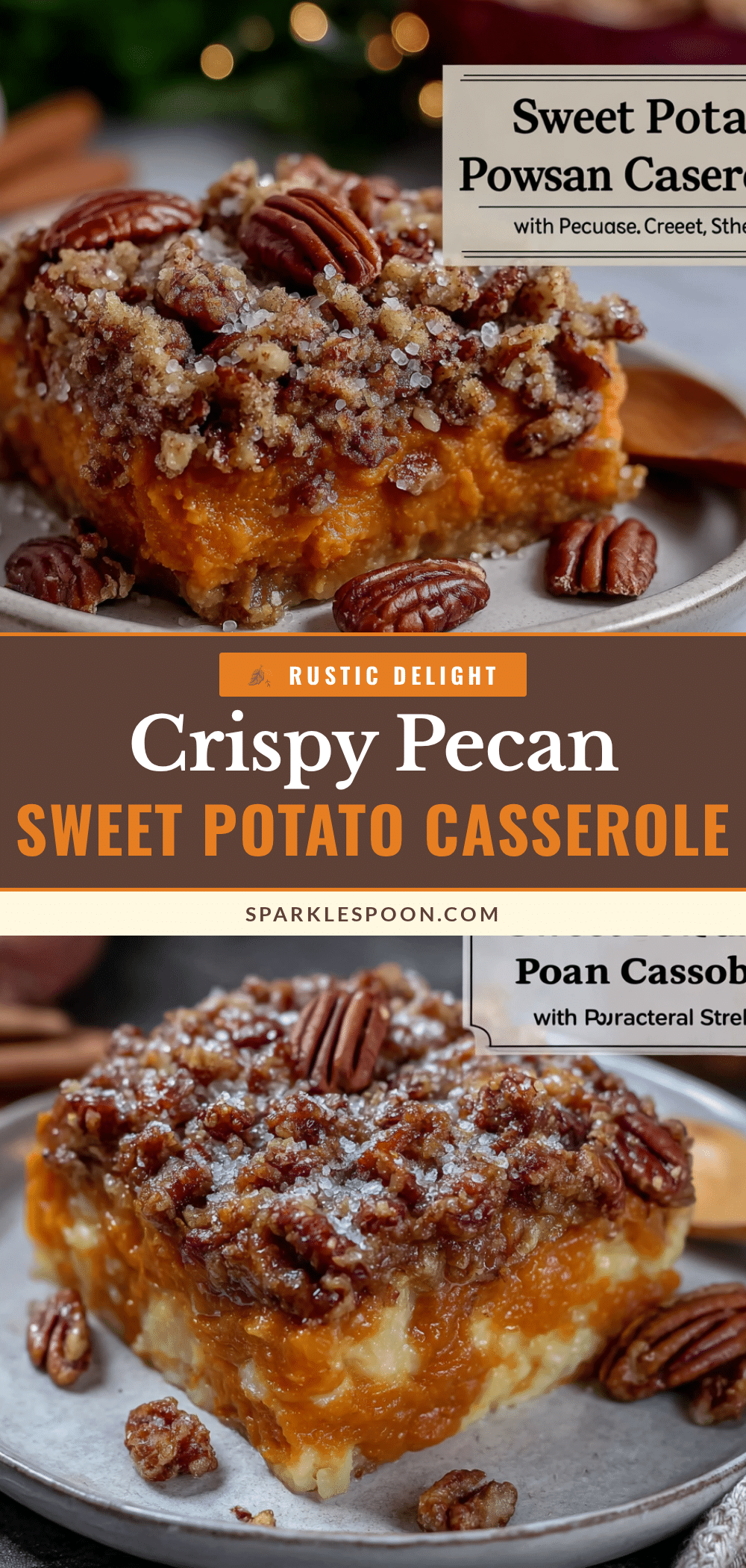 crispy pecan sweet potato casserole recipe