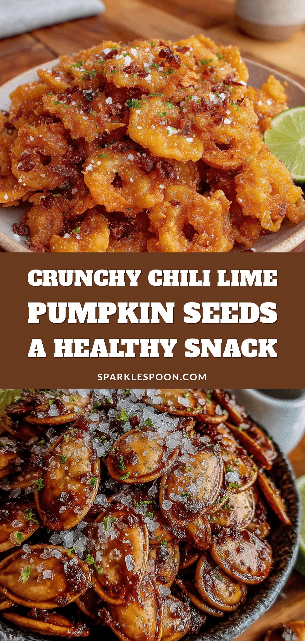 crunchy chili lime pumpkin seeds recipe