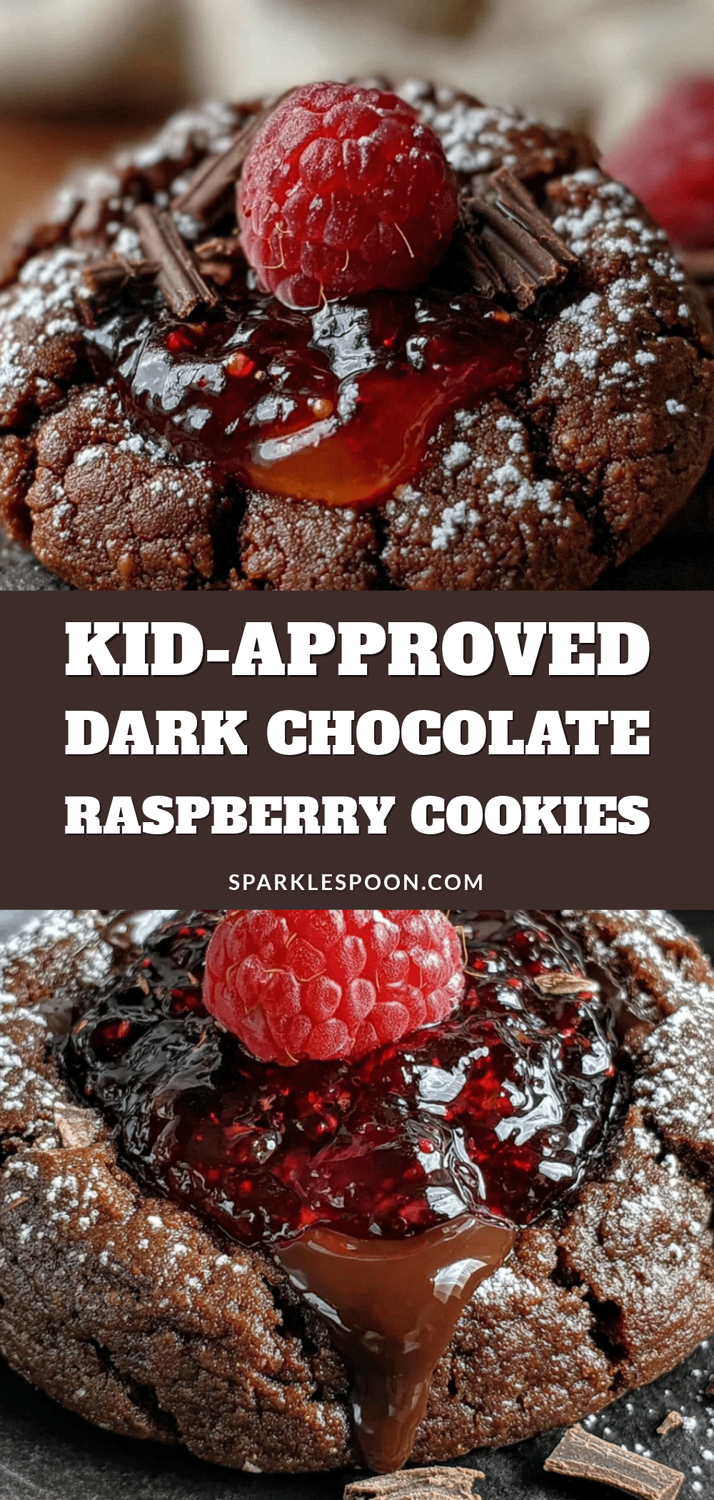 dark chocolate raspberry thumbprint cookies recipe
