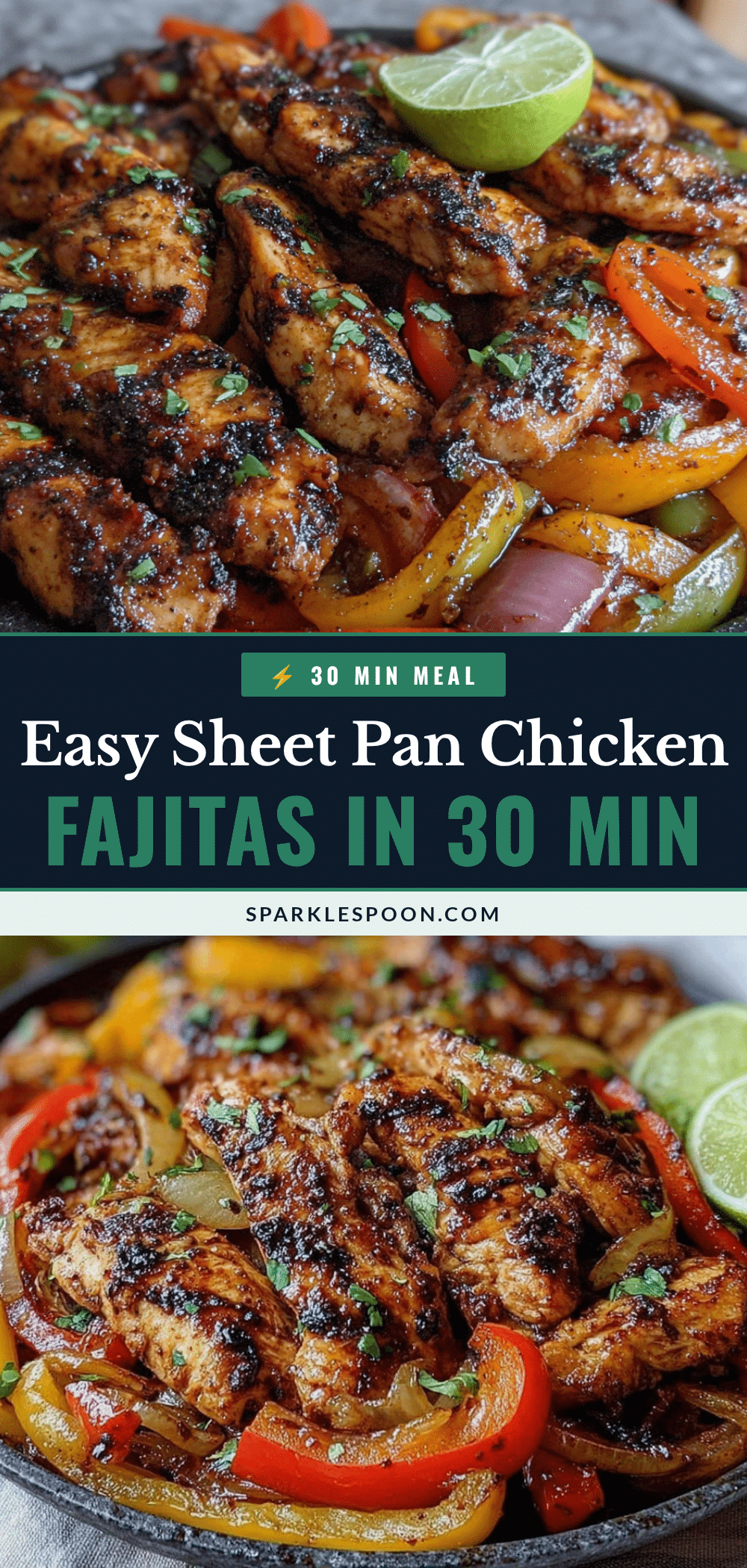 easy sheet pan chicken fajitas recipe