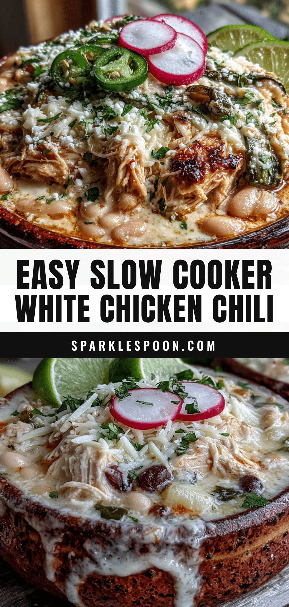 easy slow cooker white chicken chili with roasted poblanos recipe