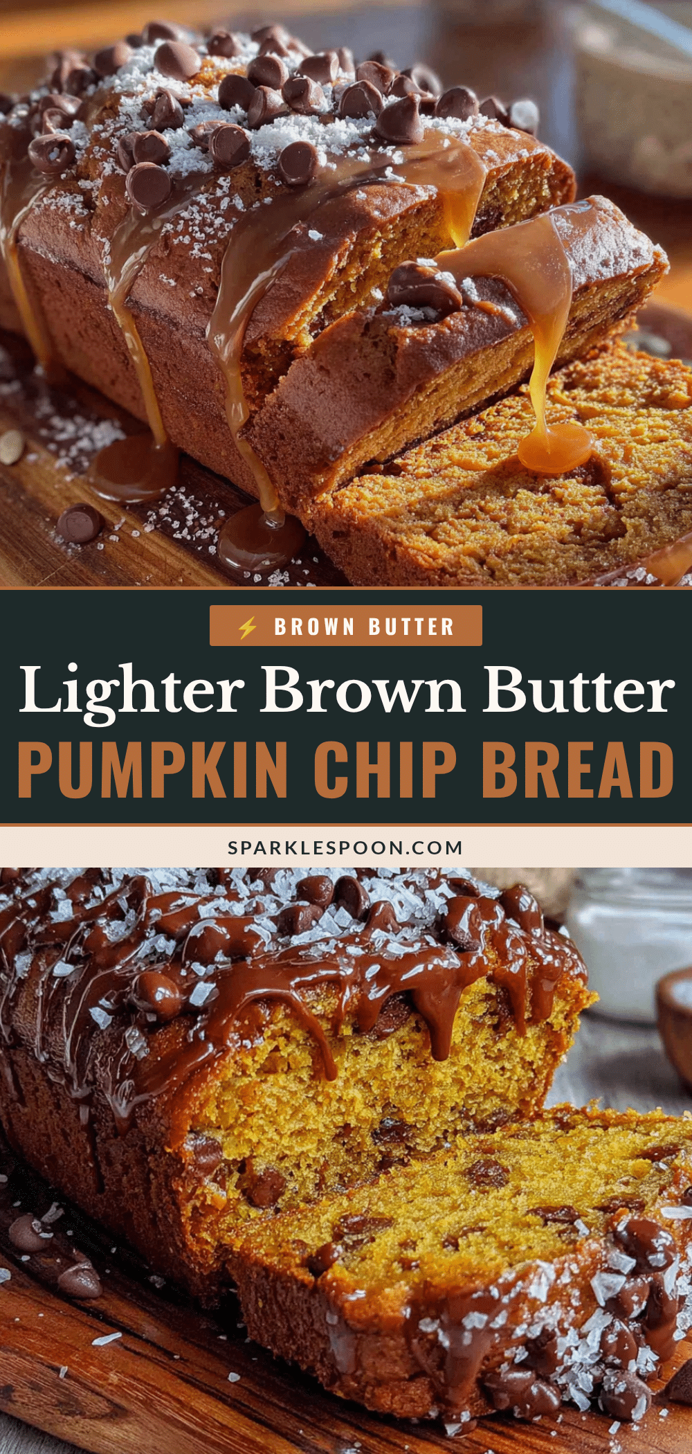 lighter brown butter pumpkin chocolate chip bread recipe