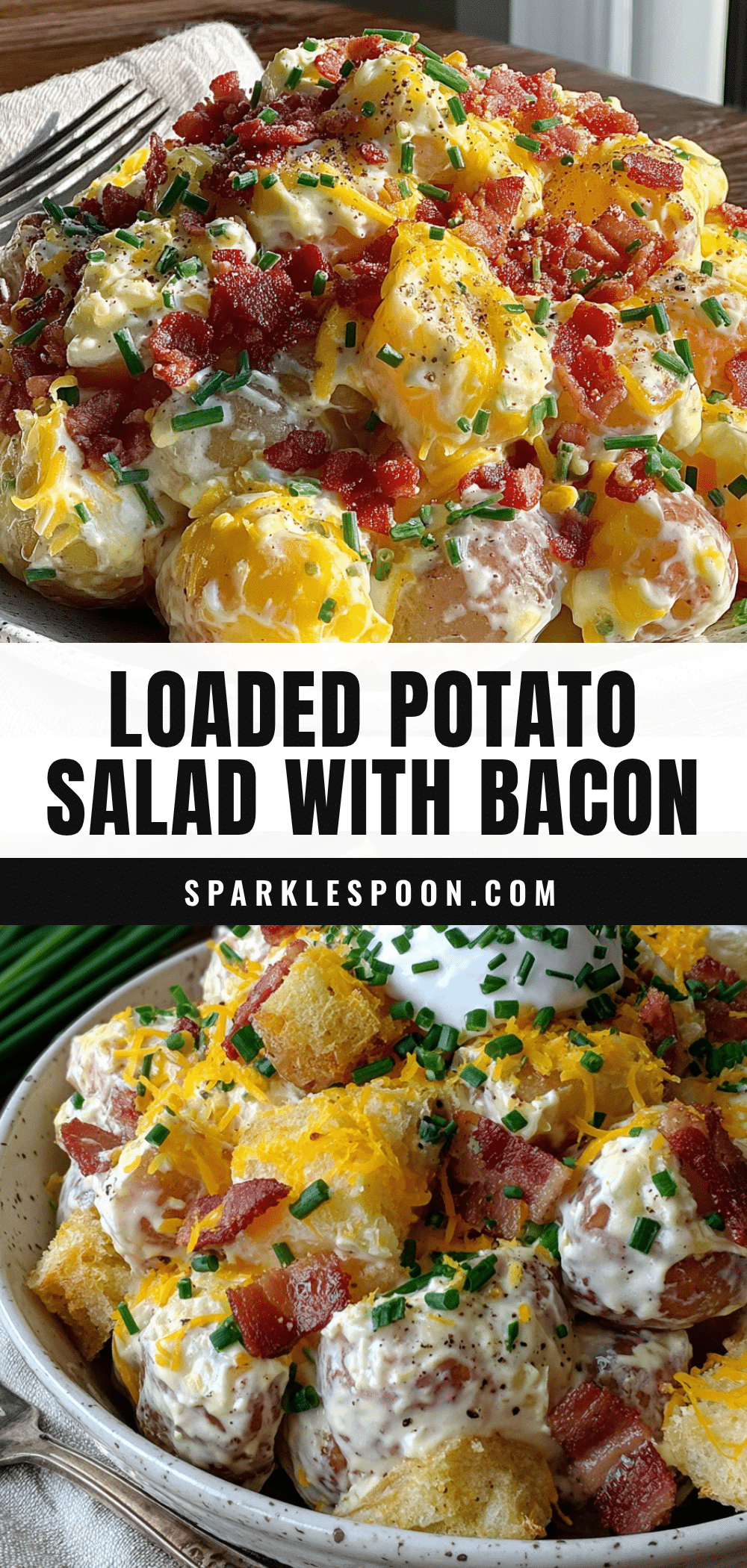 loaded baked potato salad with bacon and chives recipe