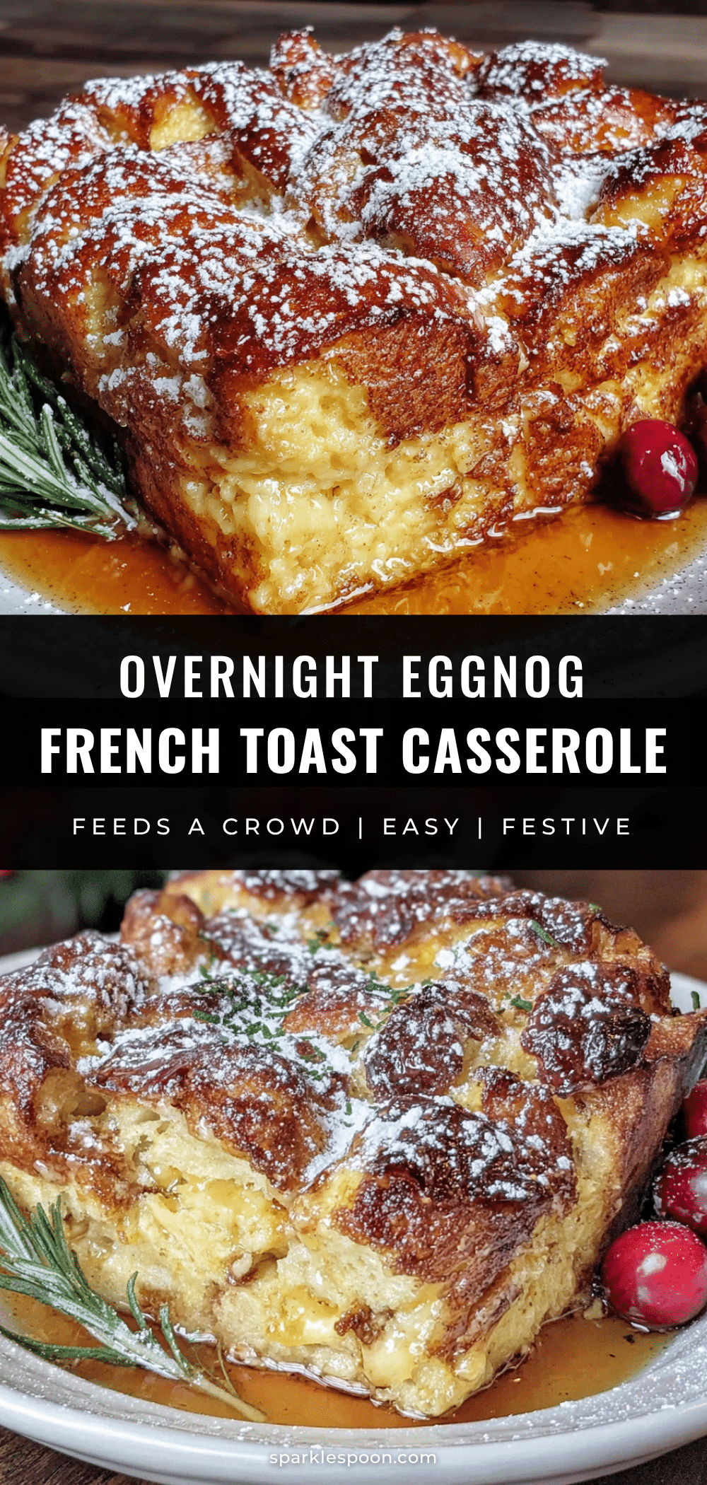 overnight eggnog french toast casserole recipe