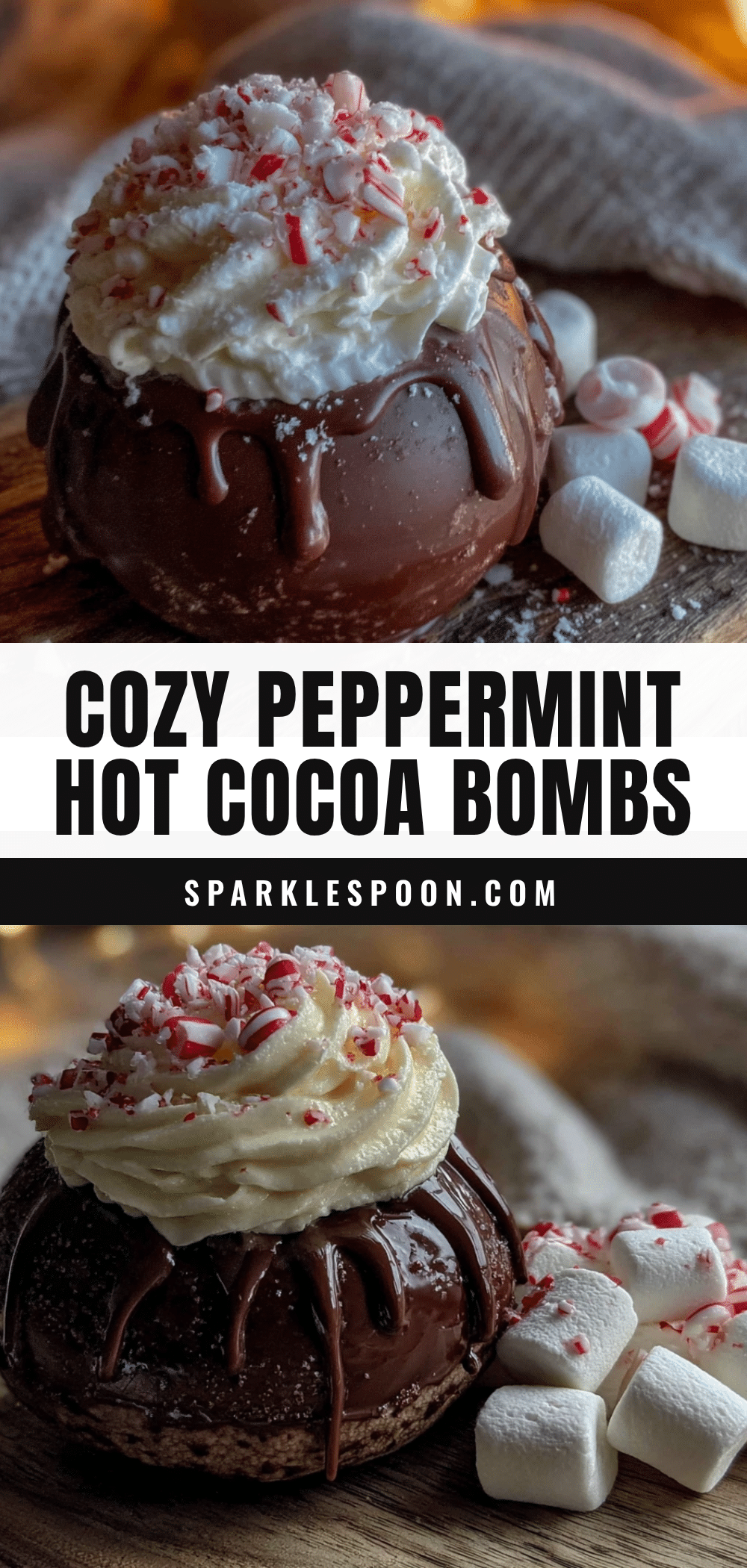 Peppermint Hot Cocoa Bombs recipe