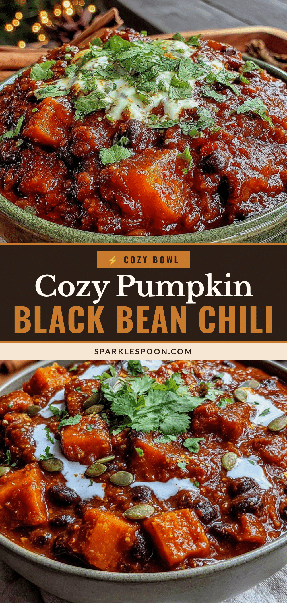 pumpkin chili with black beans recipe